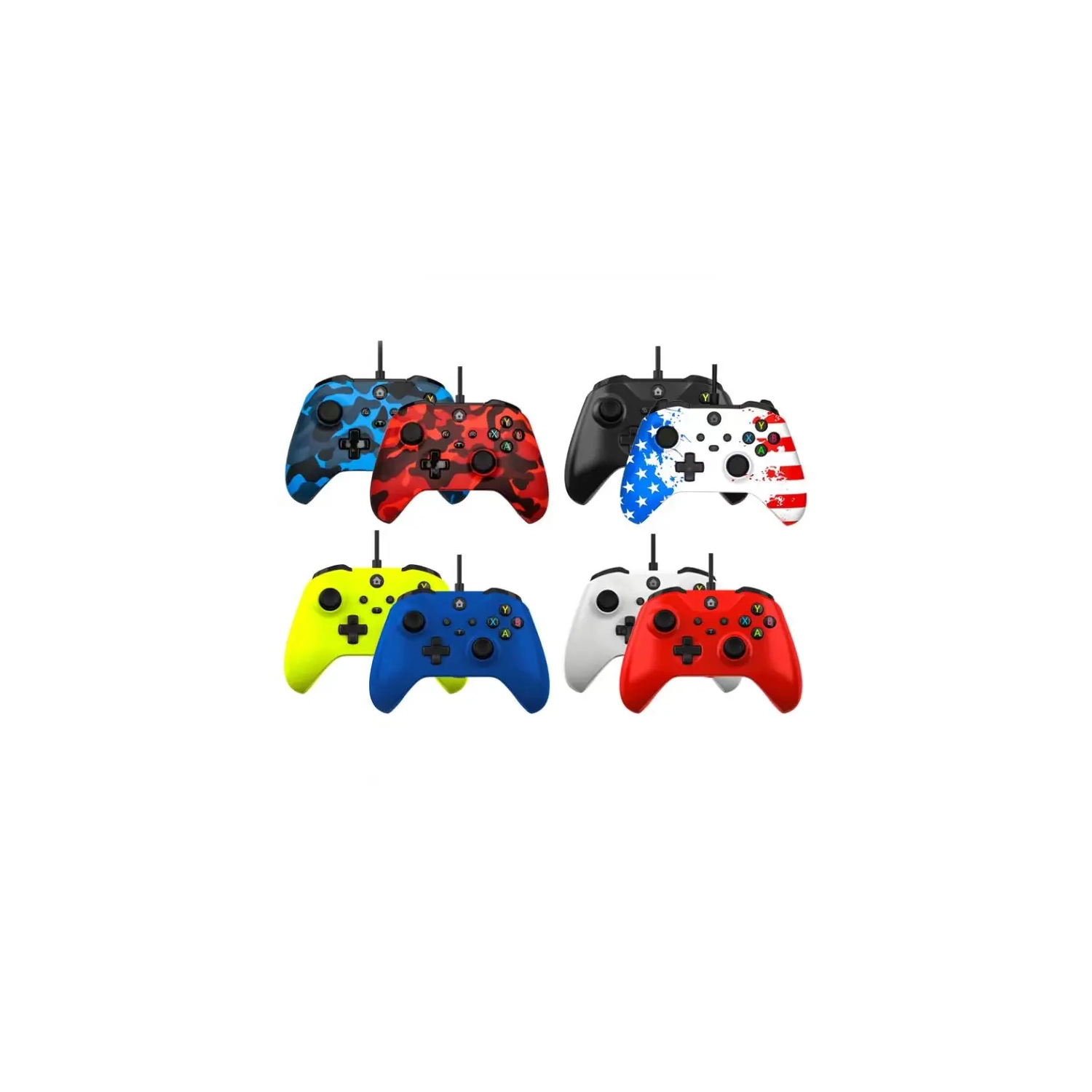 Applicable to XBOX ONE wired game controller PC/XBOXONE S game controller ONE X wired controller high-precision control Hall linear trigger-black