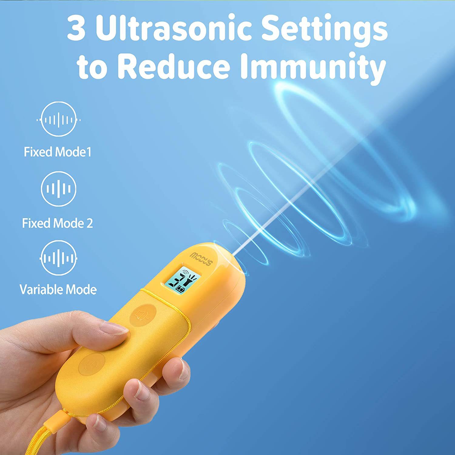 Handheld Ultrasonic Trainer Pet Trainer Dog Trainer with LED Light Dog Training Tool and Behavior Aid, Rechargeable Anti-Barking Device Pet Supplies