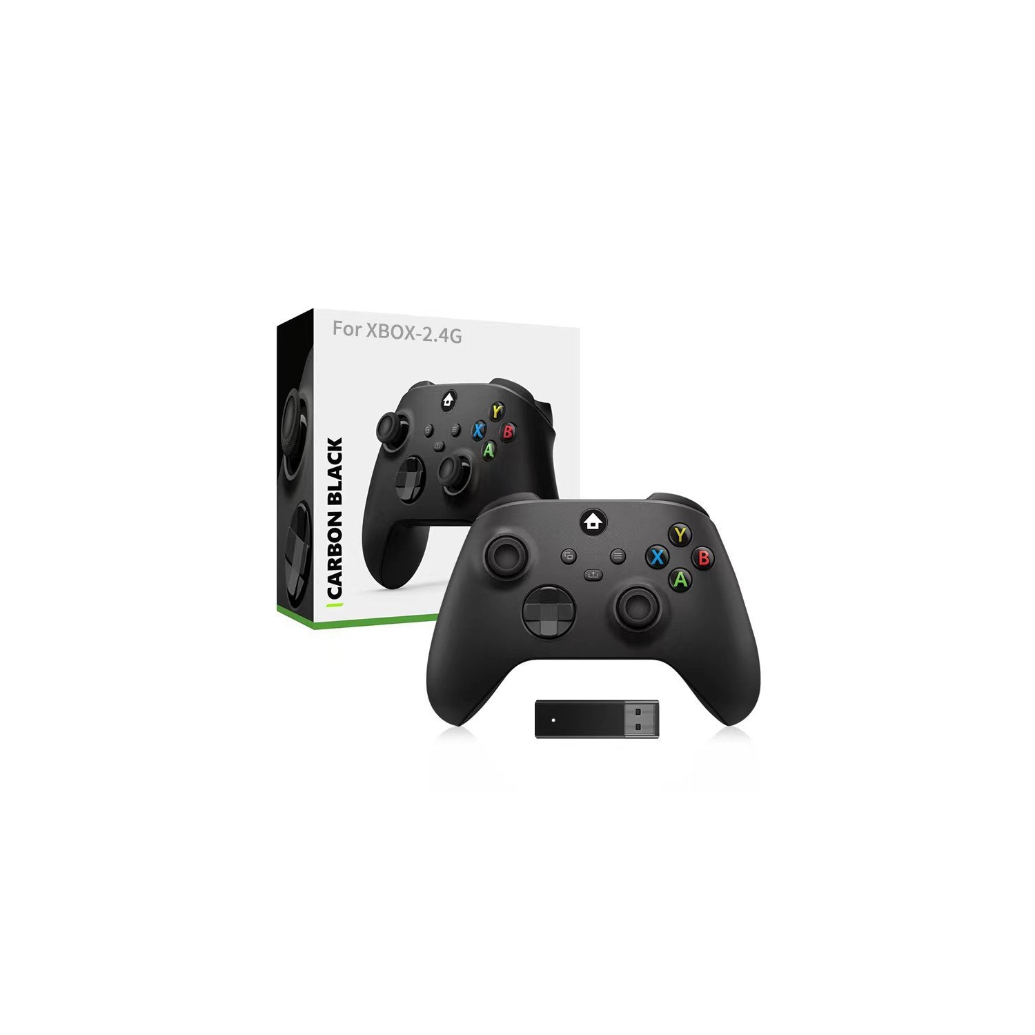 Xbox Series X/S wireless 2.4G controller, trigger vibration motor, multi-platform compatibility, long-lasting battery life, supports Xbox/PC/ - black