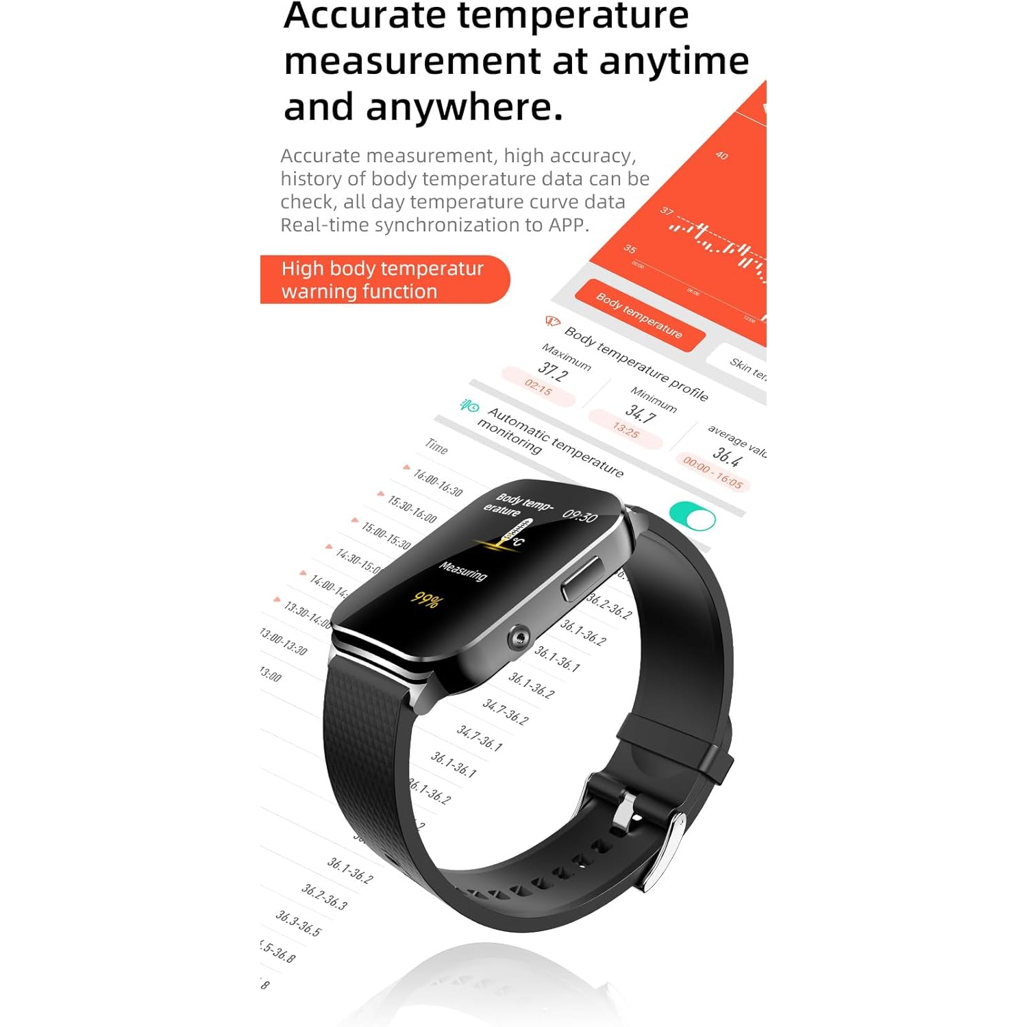 1.83-inch smart watch, magnetic charging, touch screen, IP67 waterproof, long battery life, support iOS/Android, surprise gift for family and friends