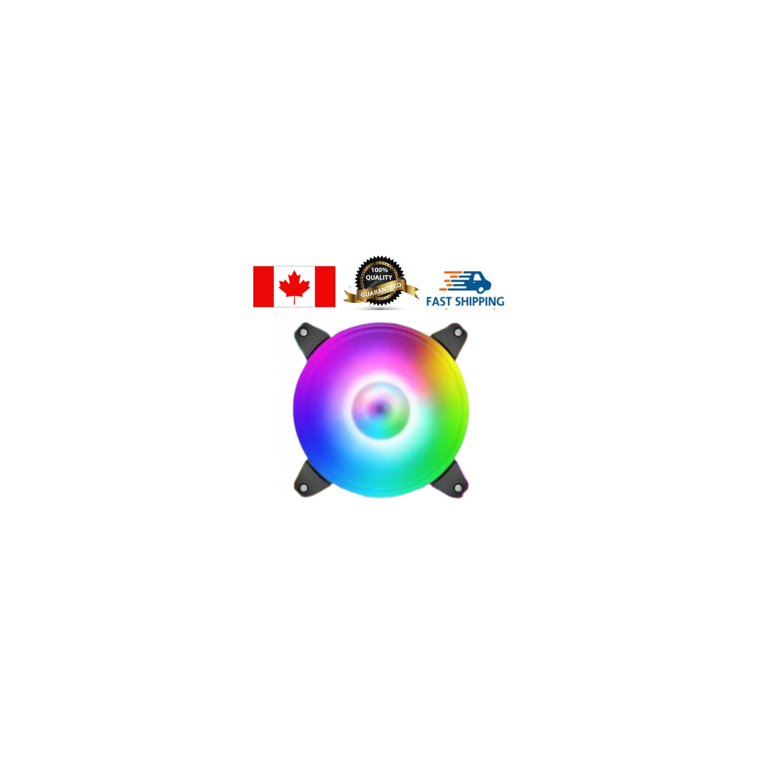 Ventilateur de boîtier d'ordinateur Jade Ring de 12&nbsp;cm avec plusieurs modes d'éclairage