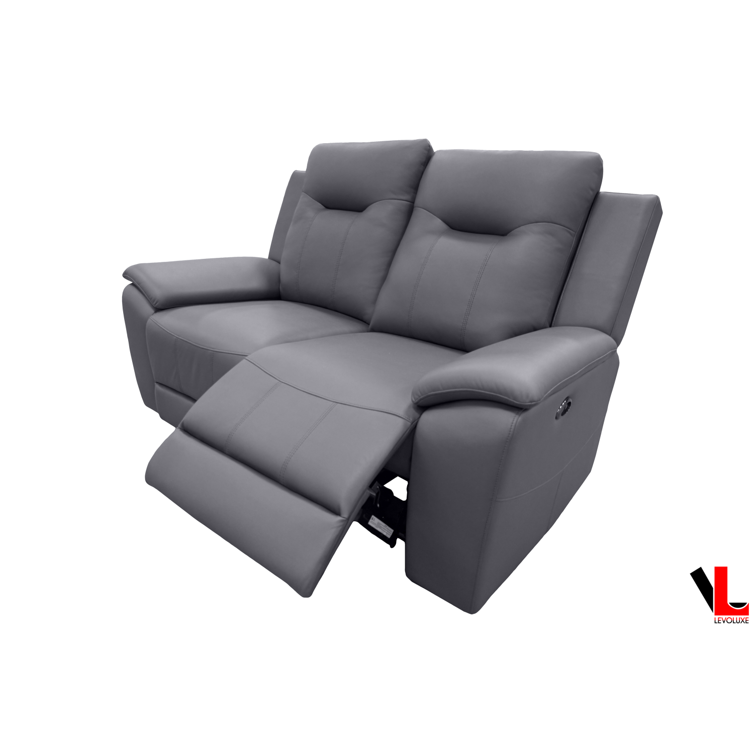 Causeuse inclinable électrique à 2 places Avante de 66 po en acier Jaxxon de Levoluxe