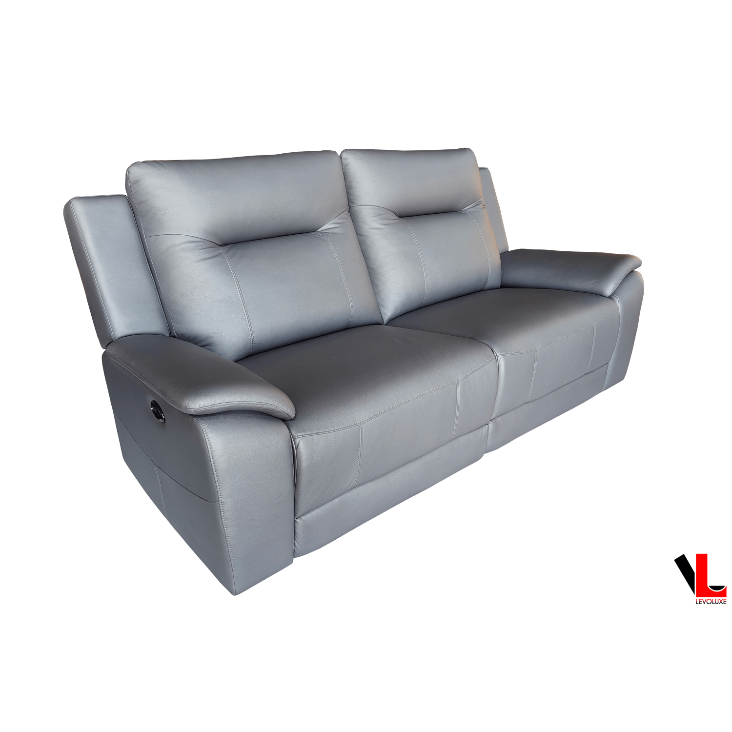 Causeuse inclinable électrique à 2 places Avante de 66 po en acier Jaxxon de Levoluxe