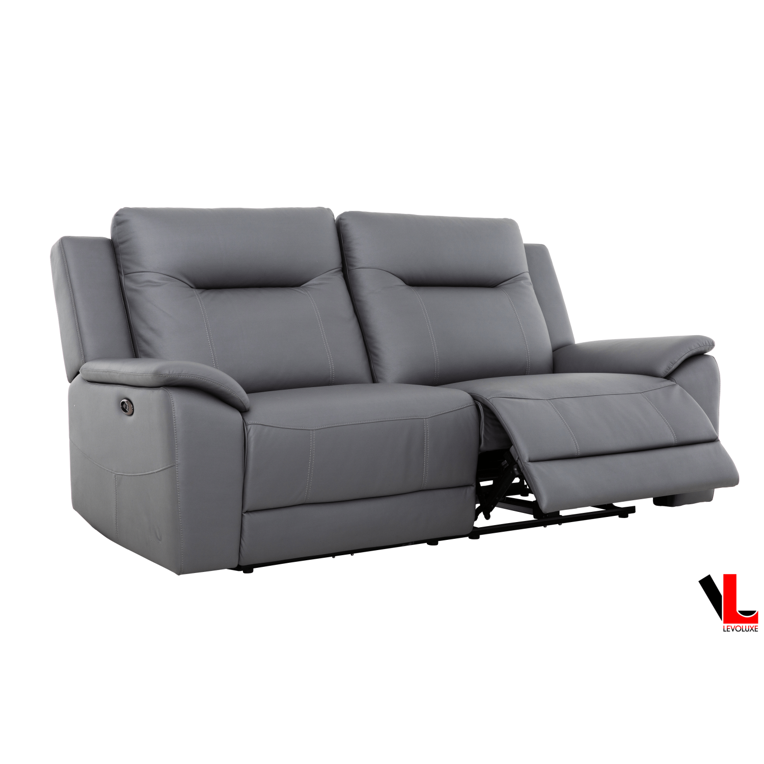 Ensemble de 3 pièces inclinable électrique Avante de Levoluxe avec divan, causeuse et fauteuil en acier Jaxxon