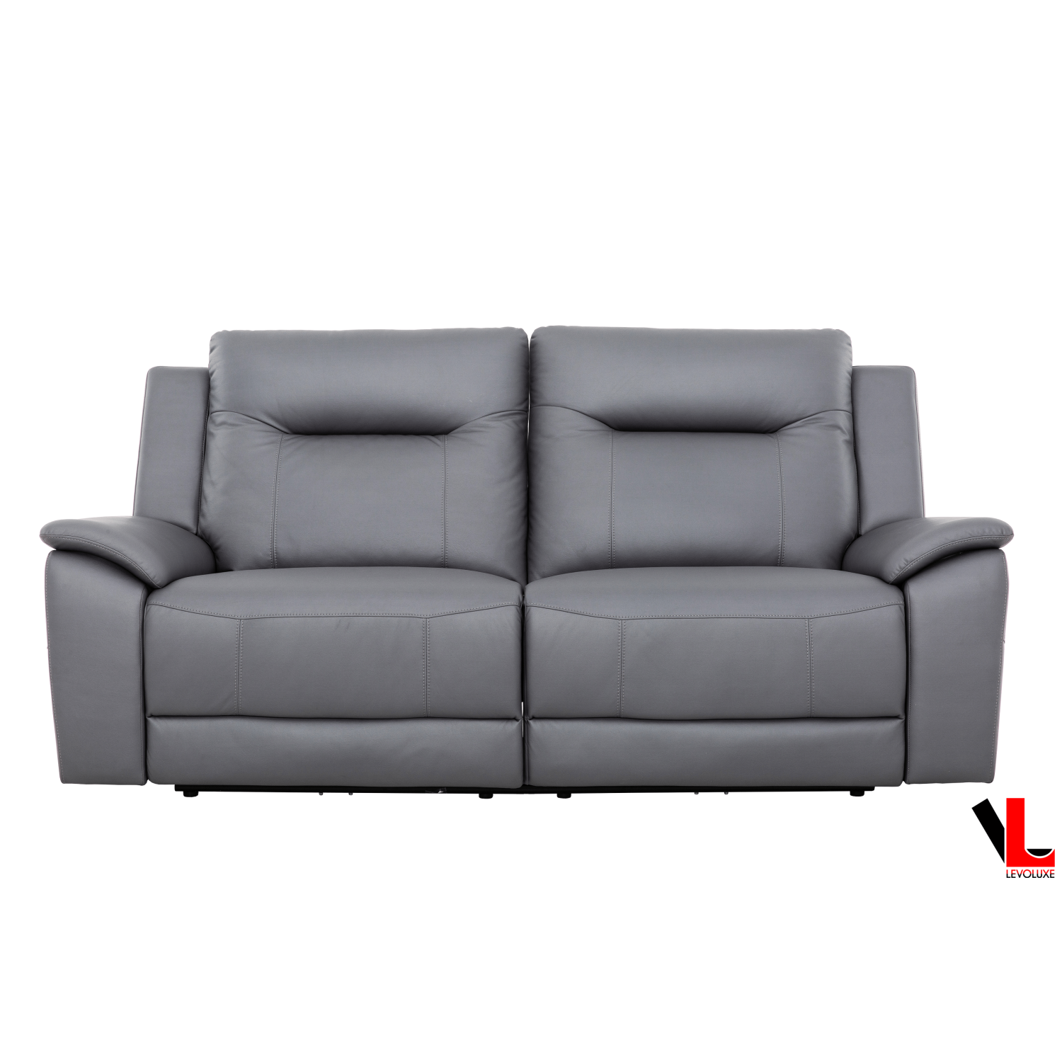 Ensemble de 2 pièces avec divan et causeuse inclinables électriques Avante de Levoluxe, fini acier Jaxxon