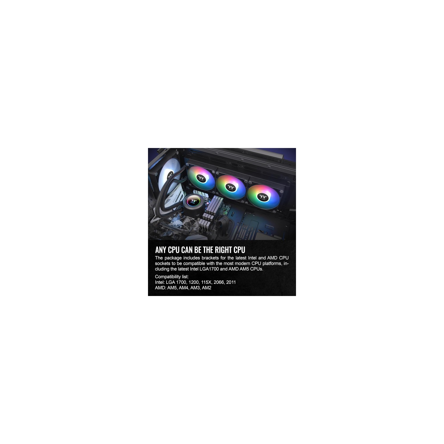 ThermaltakeTH360 V2 ARGB 360mm Liquid Cooler CL-W362-PL12SW-A