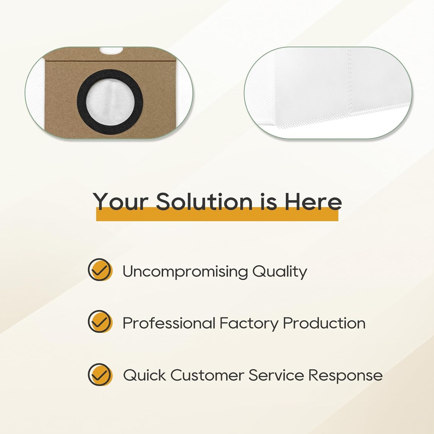 VACKING 10 Sac à poussière réutilisable compatible avec Eufy L60, pour Eufy L50, pour Eufy L60 Hybrid,