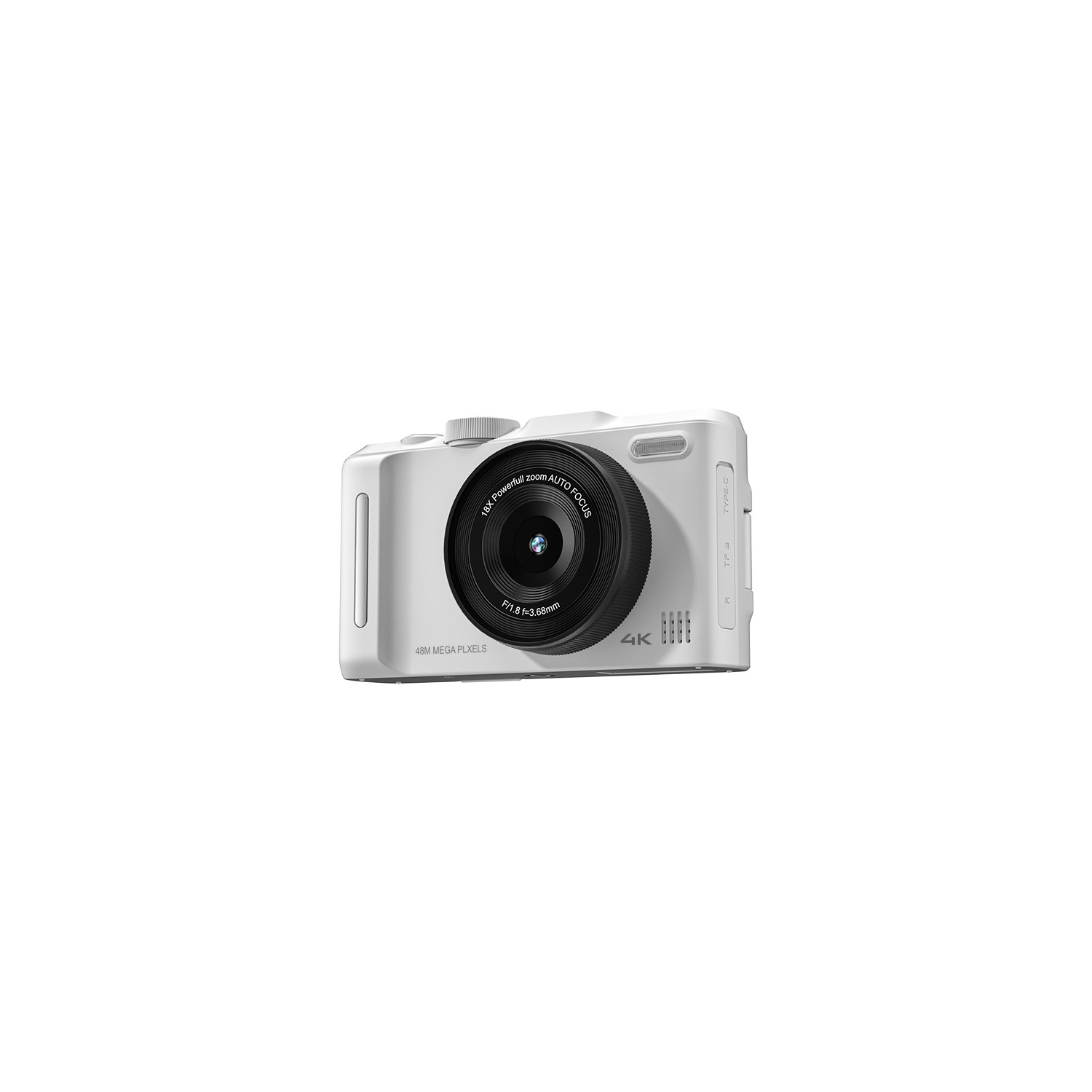 Digital camera CCD digital camera 2K digital camera 3-inch HD screen DX9 neutral home wide-angle, macro, rotating LCD screen, HD camera - white + 32G
