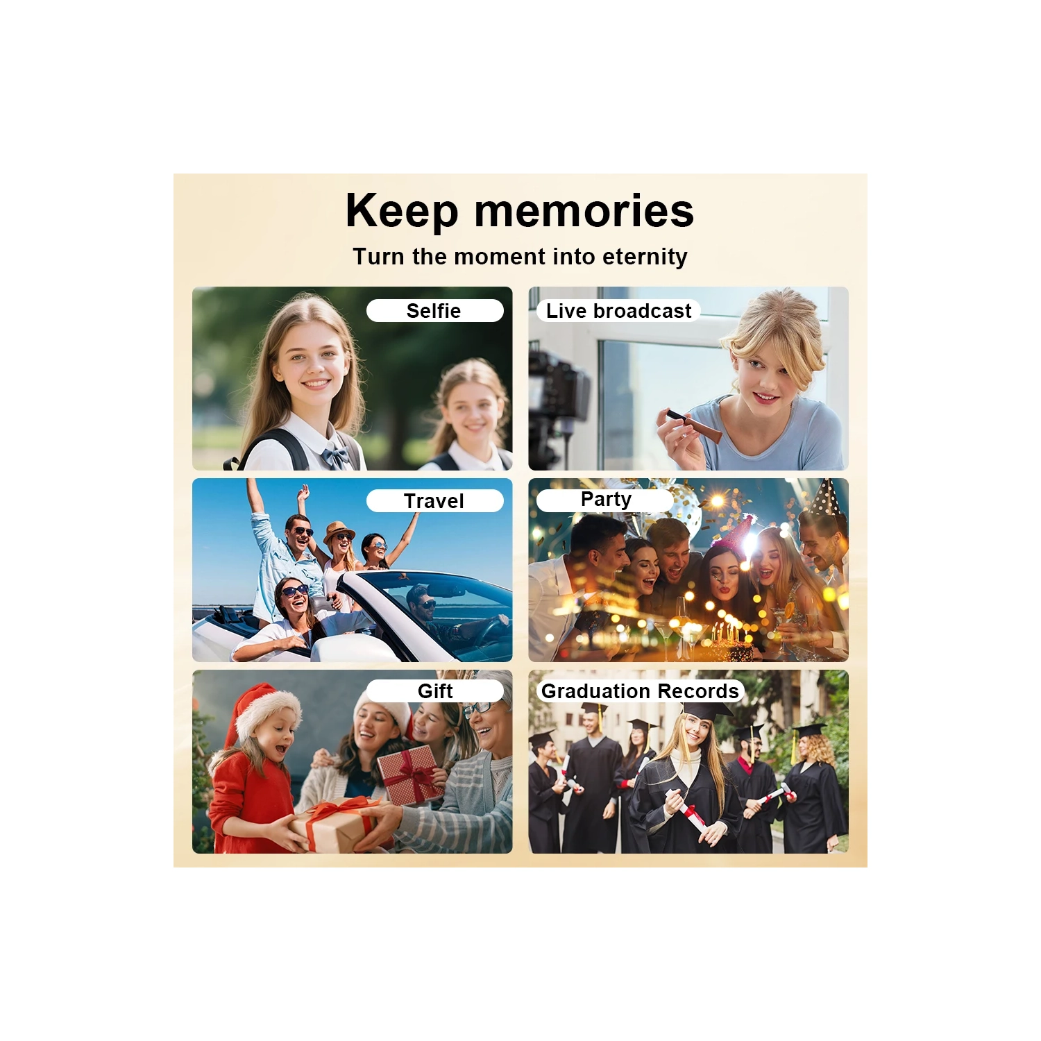 Hot-selling dual-camera touch screen DX8ccd digital camera student outdoor retro HD photo camera touch screen, wide angle, HD camera - yellow + 32G