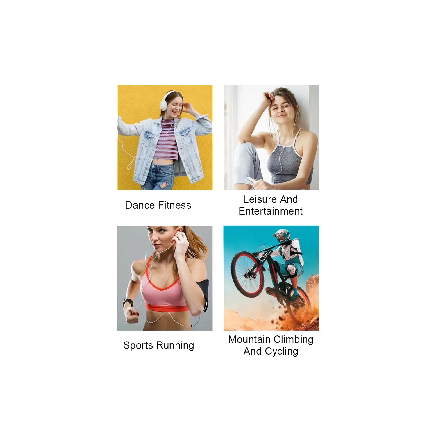 Portable Bluetooth MP3 Player with FM Radio, Voice Recorder, E-Book Reader – 1.5 Inch Touch Screen, 210mAh Battery, Lightweight Clip-on Design,