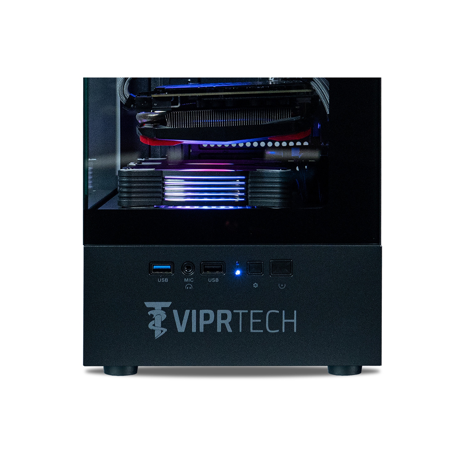 ViprTech Stryker 1.0 Gaming PC - AMD Ryzen 7, AMD RX 580 8GB, 16GB DDR4, 512GB SSD, WiFi BT, Win 11 Pro, Desktop Computer Prebuilt, Black