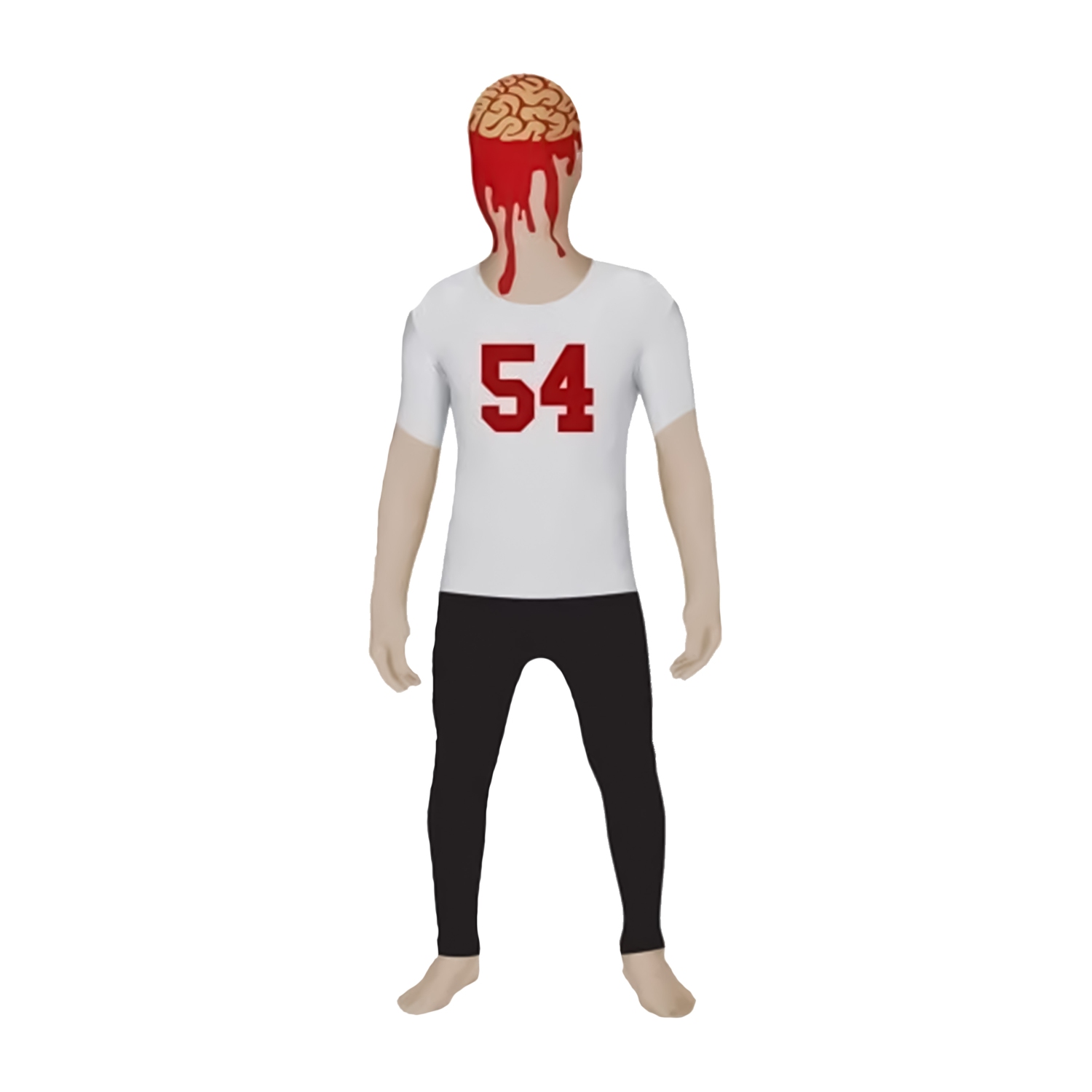 Boys Missing Scalp "54" Halloween Costume - Medium