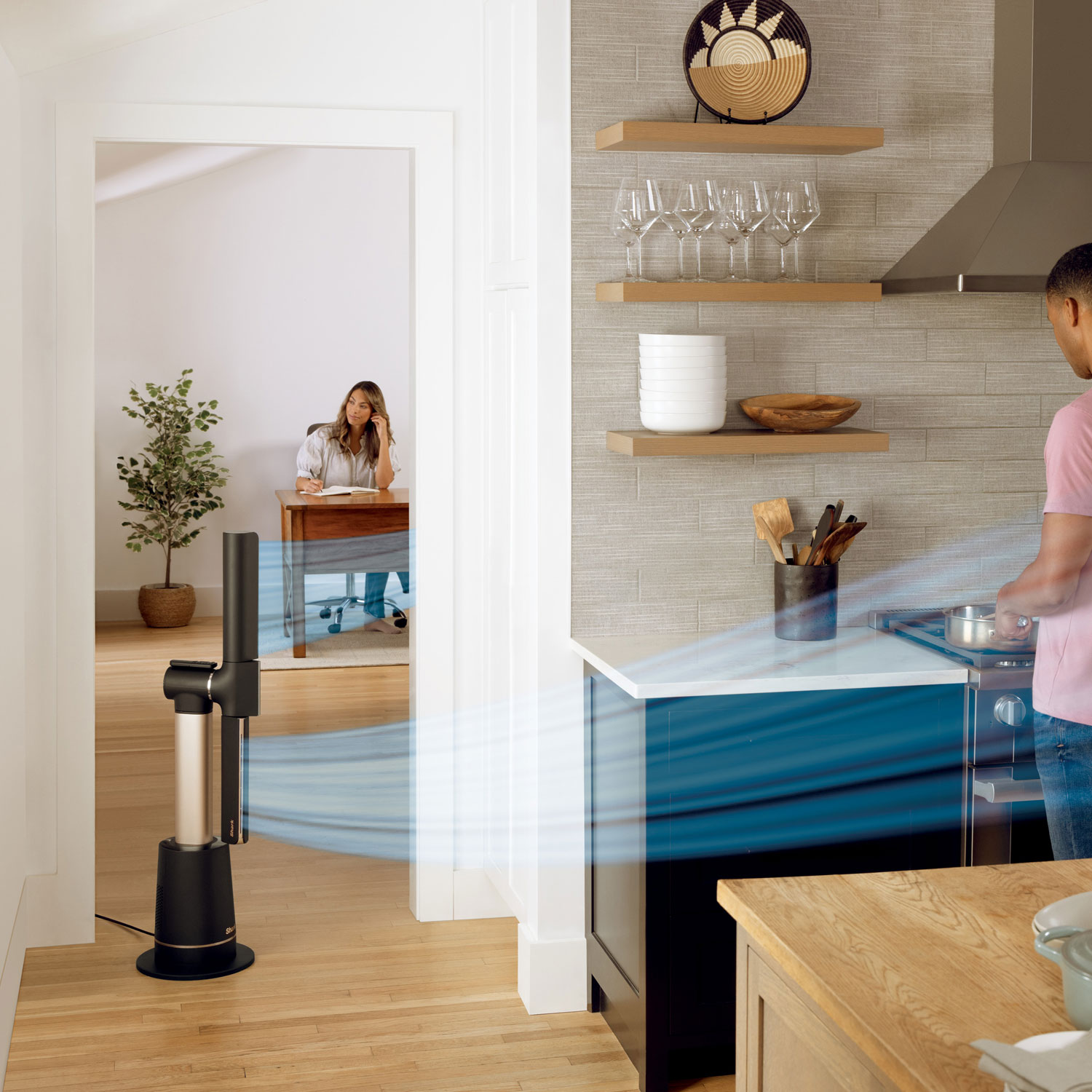 Shark TurboBlade Tower Fan - 31.57" - Charcoal