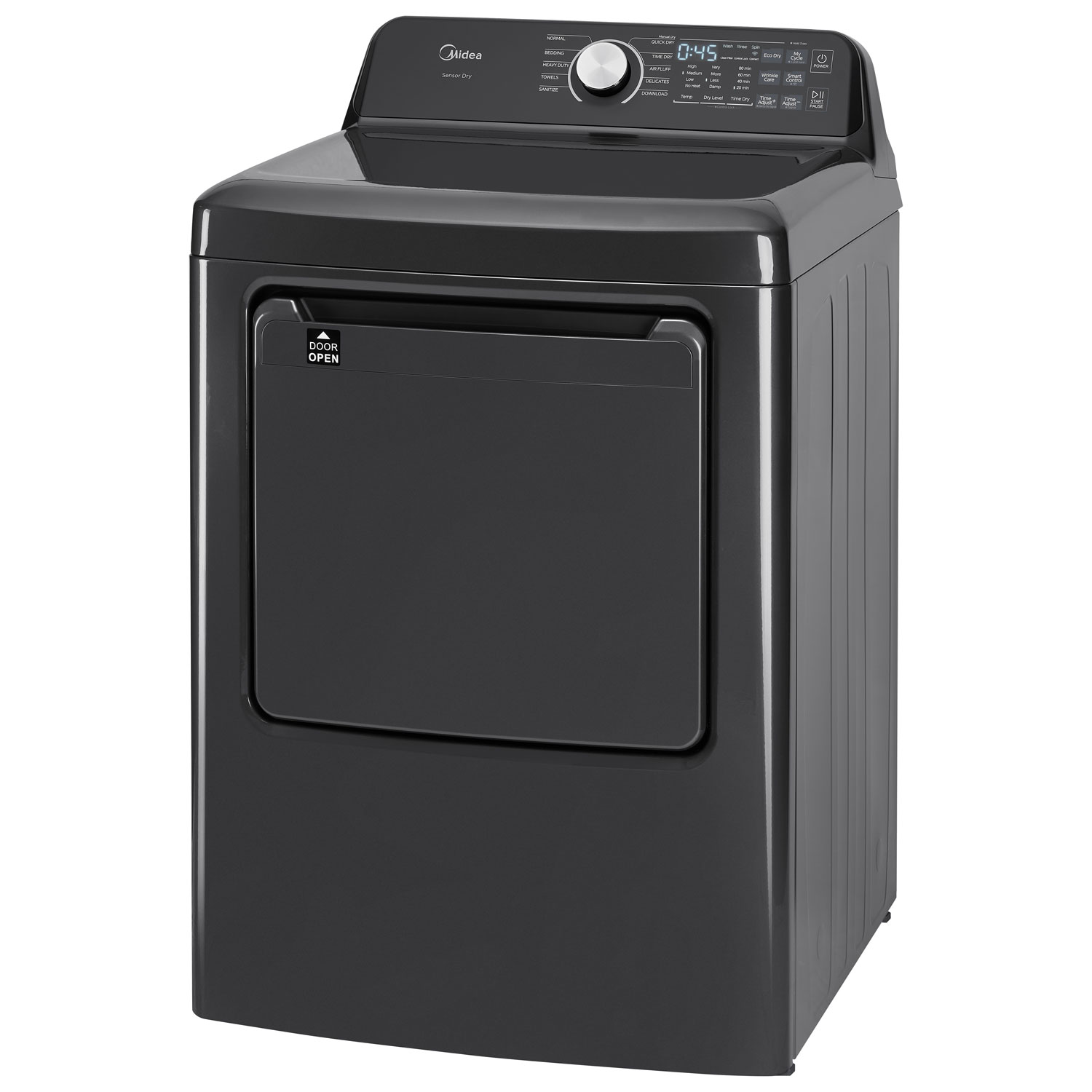 Midea 7.0 Cu. Ft. Electric Dryer - Metallic Grey