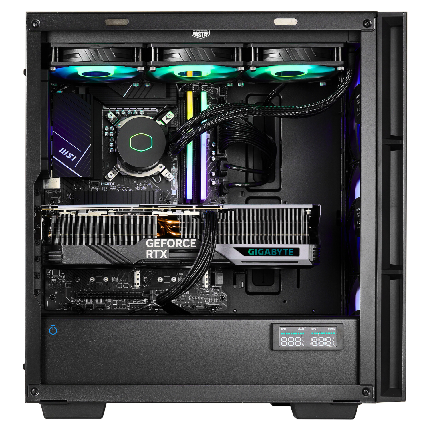 TECHNOID PRO Black Gaming PC – NVIDIA Geforce RTX 5080 – AMD Ryzen 9 9950x3D – 64GB DDR5 – 2TB SSD – AI Ready – VR Compatible – Win 11 Home