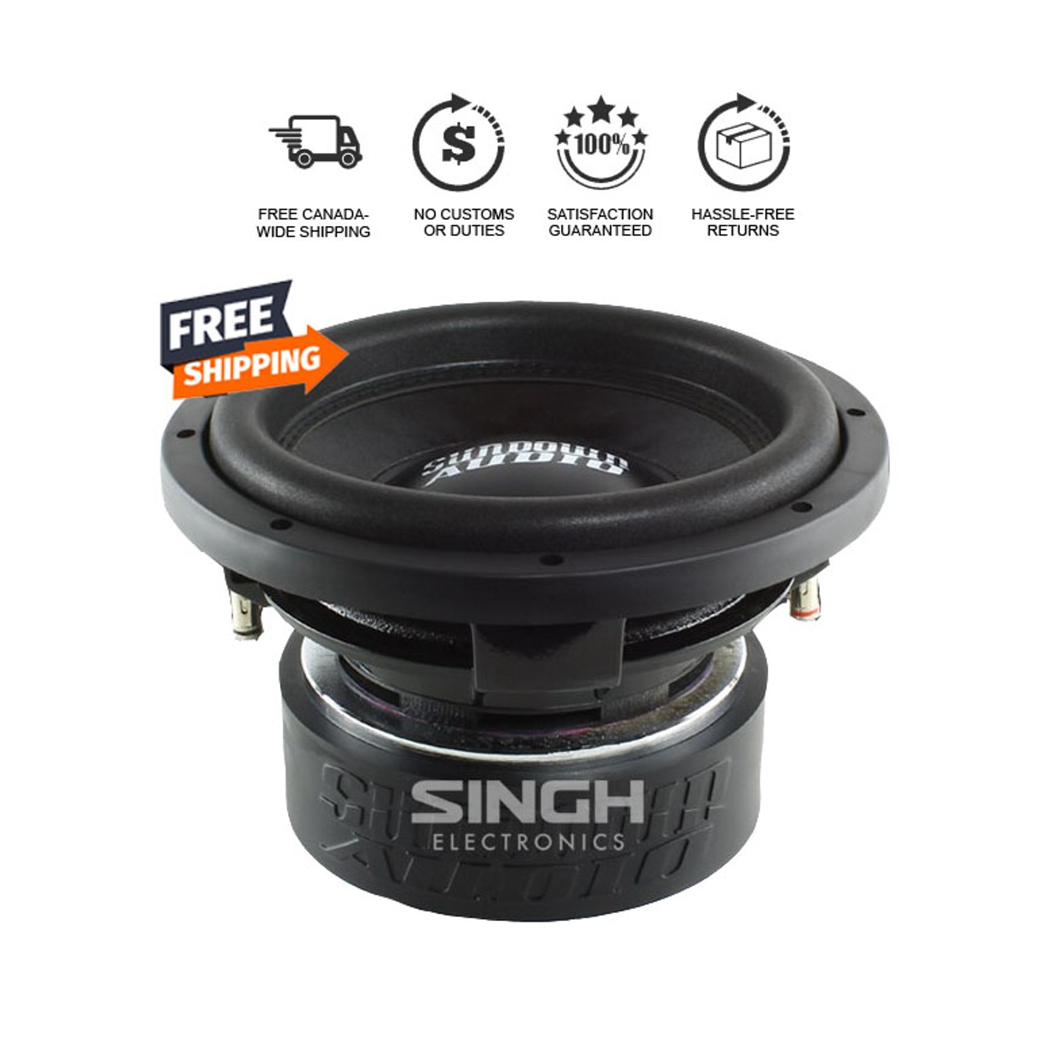Haut-parleur d'extrêmes graves d'auto 750&nbsp;W de 10&nbsp;po SA-10 Classic de Sundown Audio - 2&nbsp;Ohm double