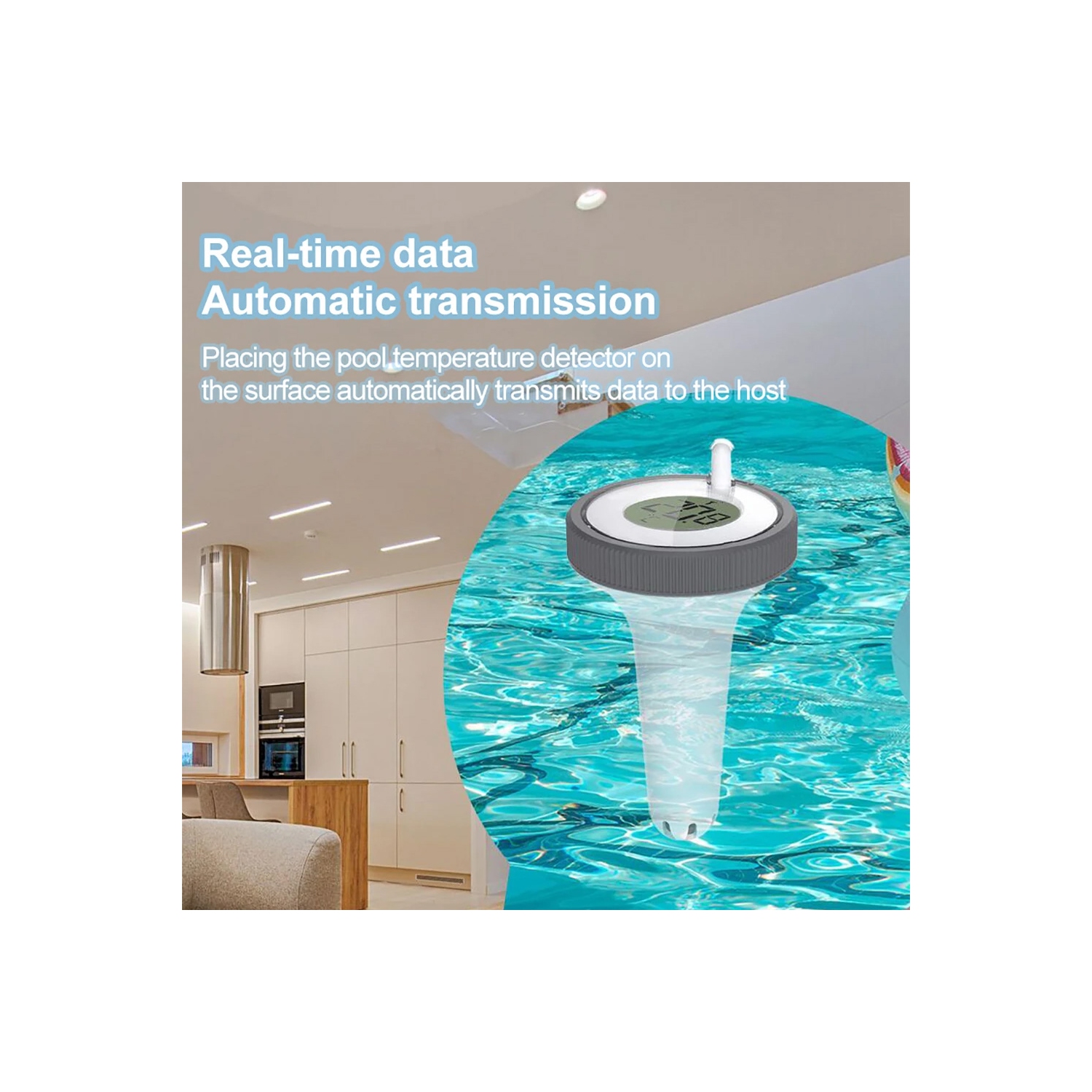 Digital Swimming Pool Thermometer Floating Outdoor Floating Thermometers Used For Swimming Pool Bathrooms Aquarium