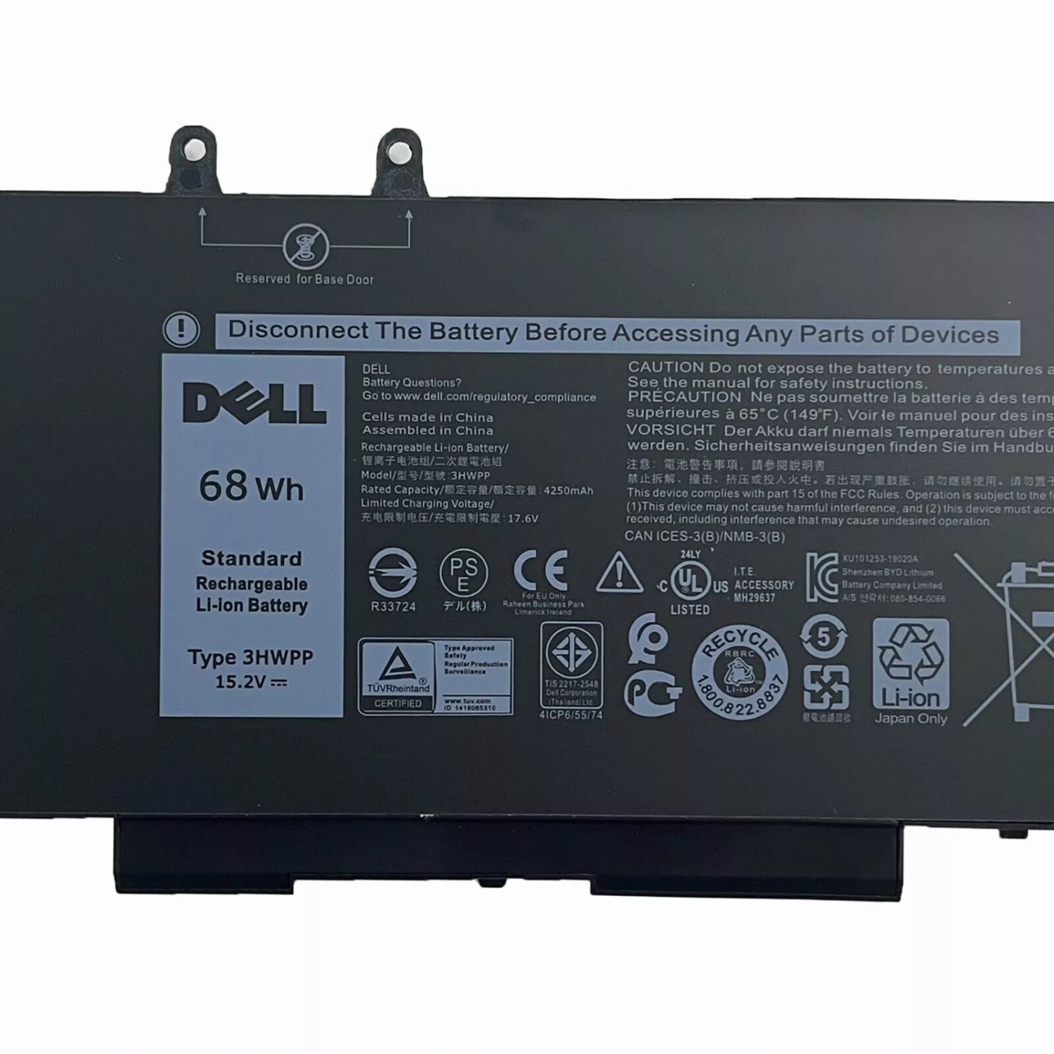 3HWPP Battery Replacement for Dell Latitude 5401 5410 5411 5501 5510 5511 Precision 3541 3551 Inspiron 7706 2-in-1 Inspiron 17 7500/7506 2-in-1 10X1J