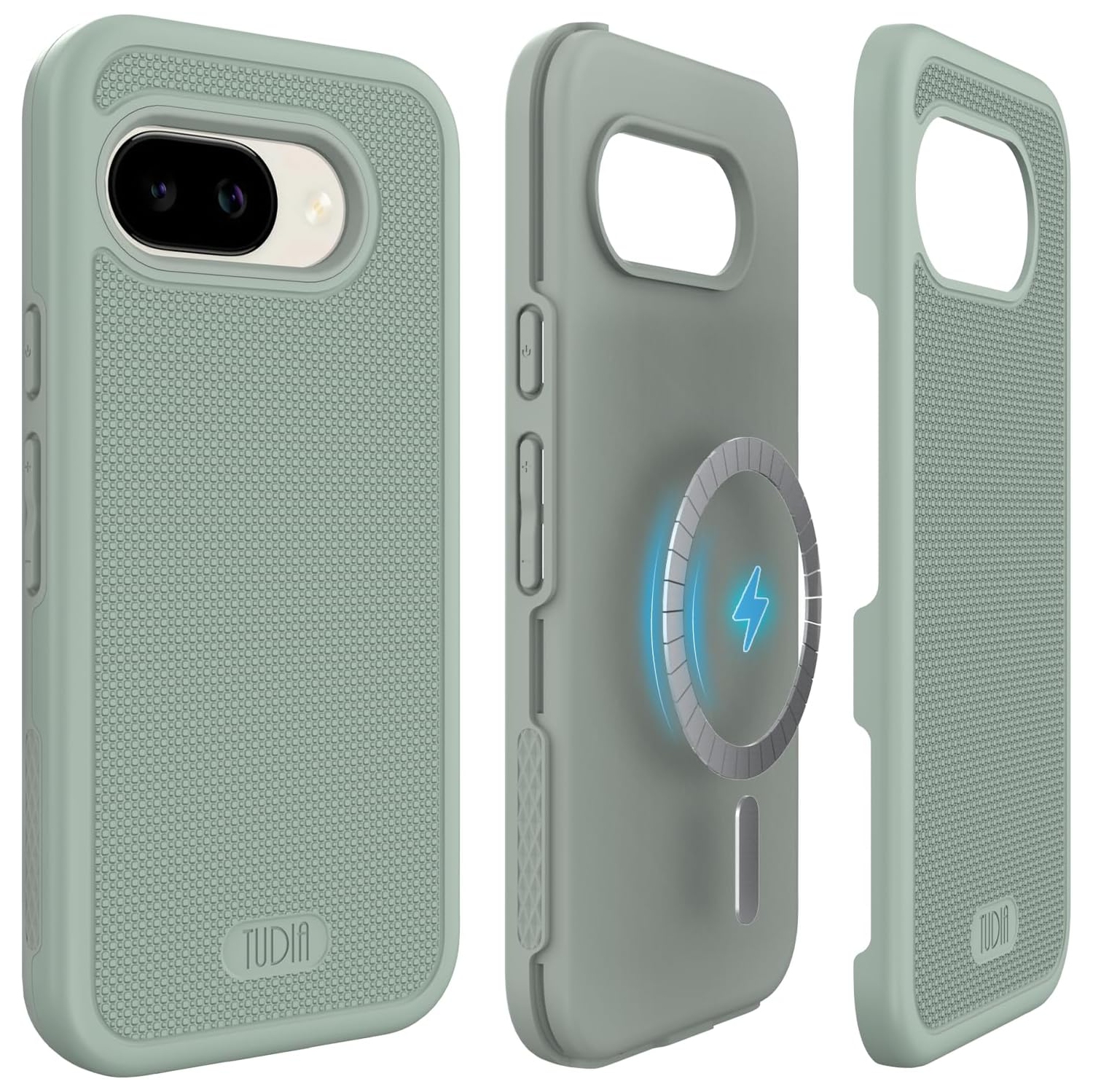 MergeGrip de TUDIA pour étui 2025 MagSafe pour Pixel 9a de Google - Lys verts