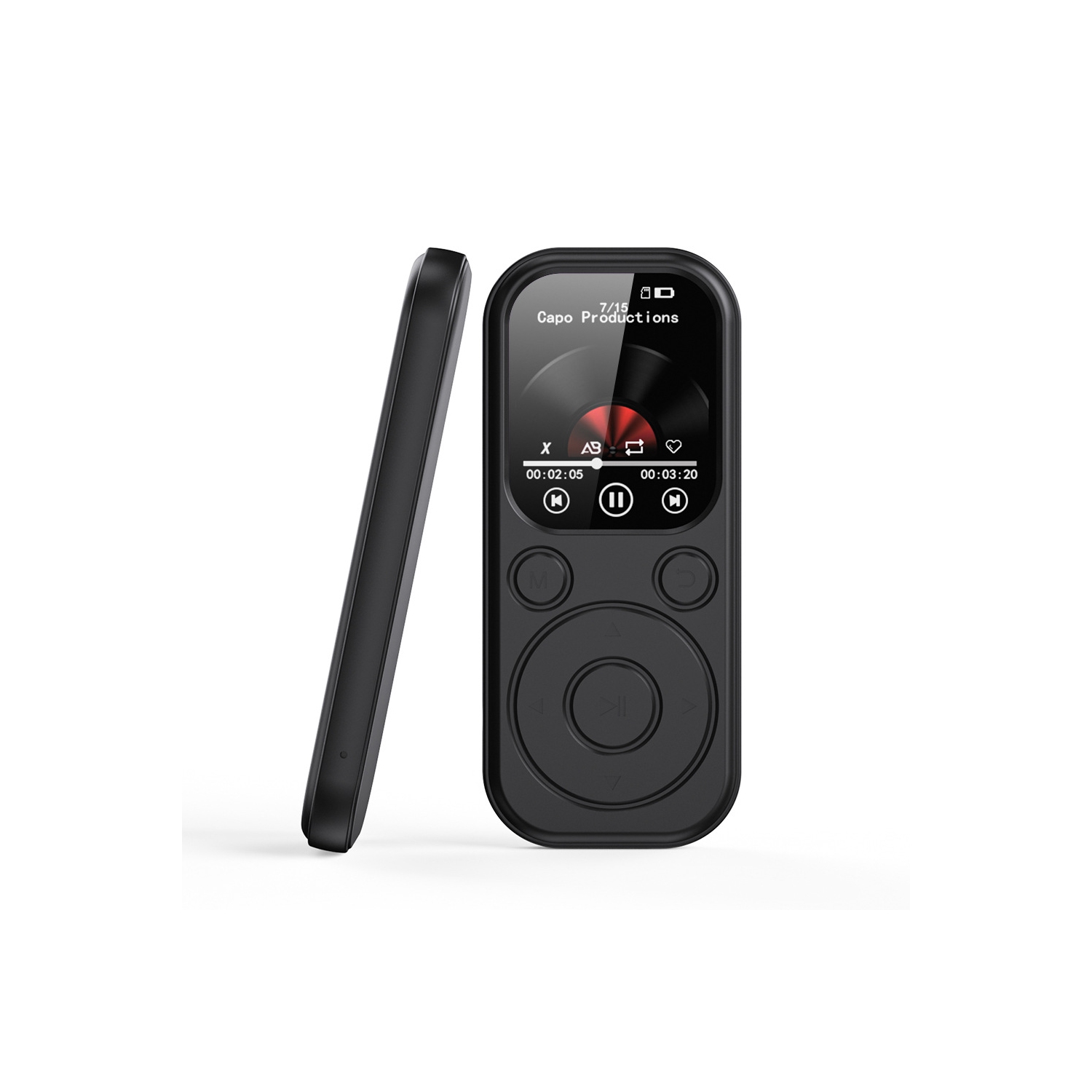 64GB MP3 Player with Bluetooth 5.4,Portable Music Player with Built in Speaker,HiFi Sound,FM Radio,Recorder,E-Book,MP3 Player with 3.5mm Headphone