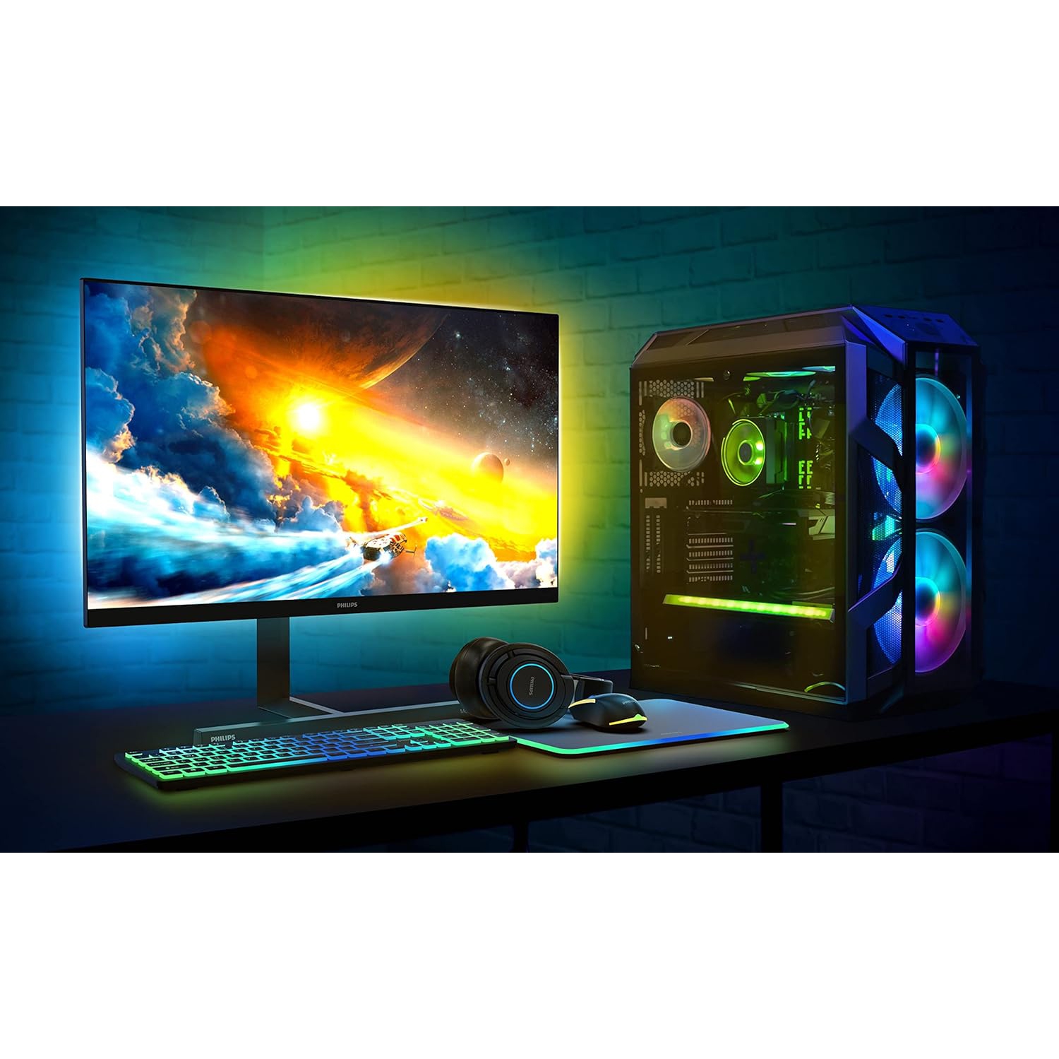 Philps Computer Monitrs 329M1RV écran HDR 4K avec Ambiglow conçu pour Xbox 32&nbsp;po