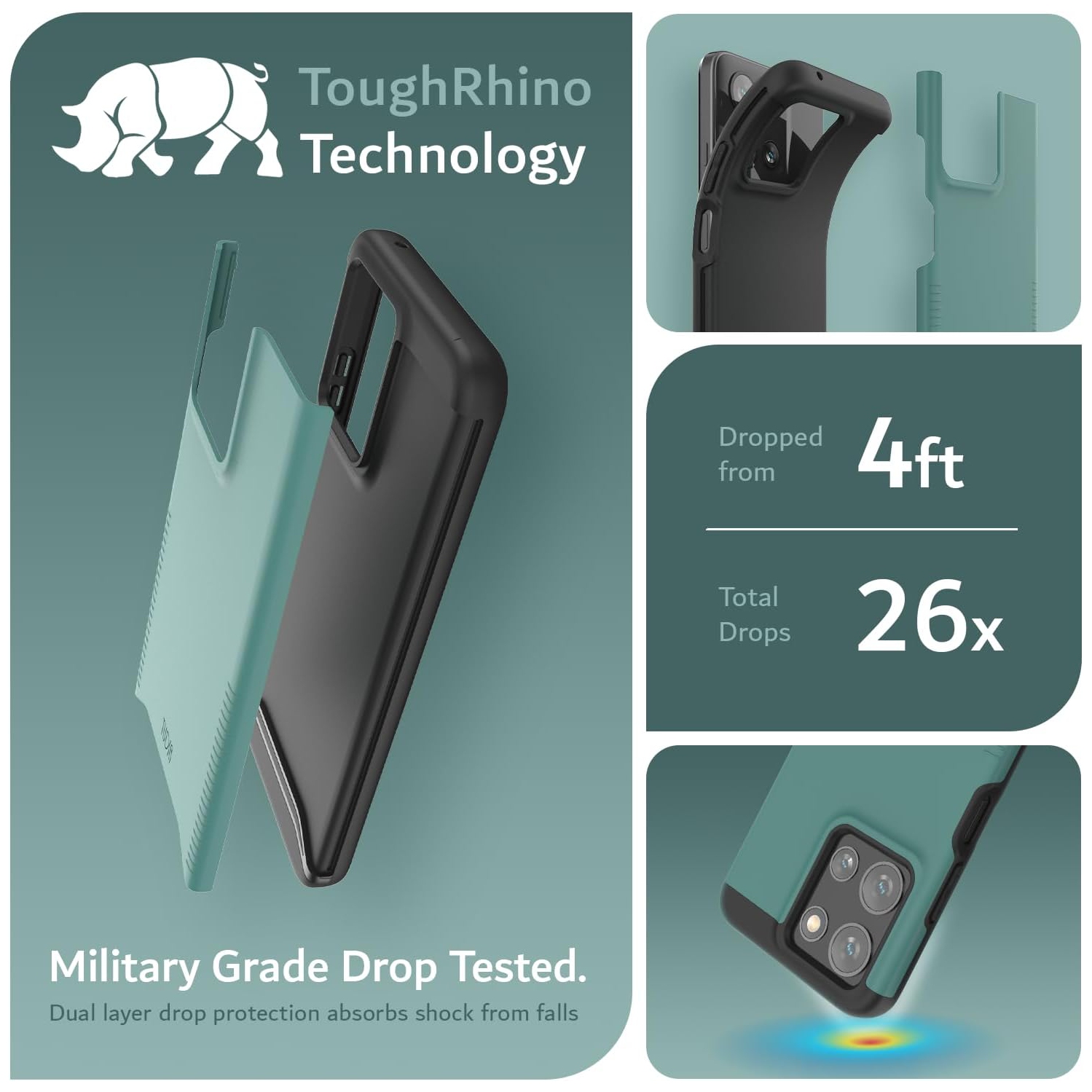 TUDIA Merge for Moto G 5G 2025 Case/Moto G Play 5G 2025 Case - Hunter Green