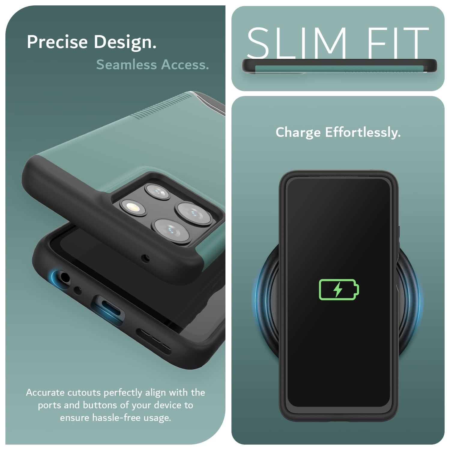 TUDIA Merge for Moto G 5G 2025 Case/Moto G Play 5G 2025 Case - Hunter Green