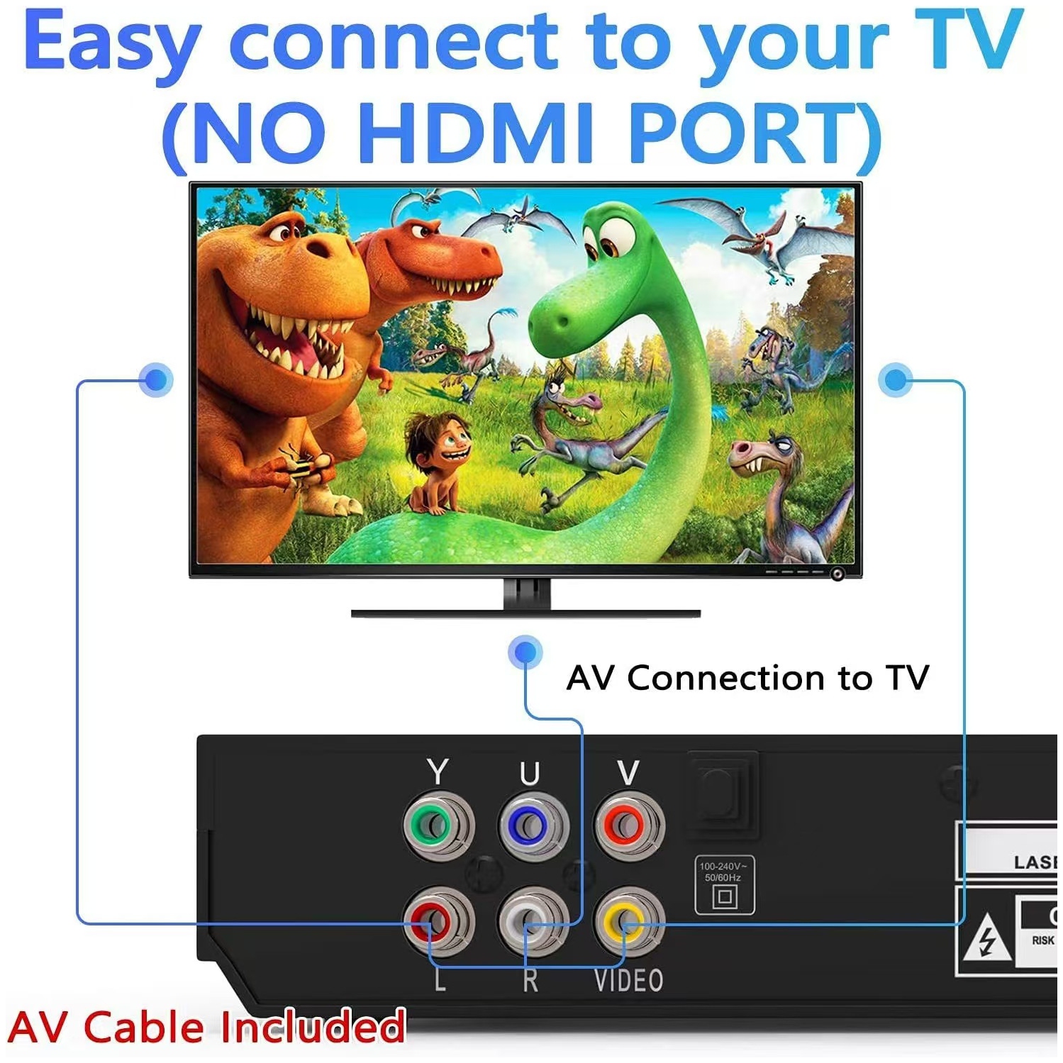 Lecteur DVD HD Lecteur VCD Lecteur CD Lecteur USB avec télécommande - Norme américaine