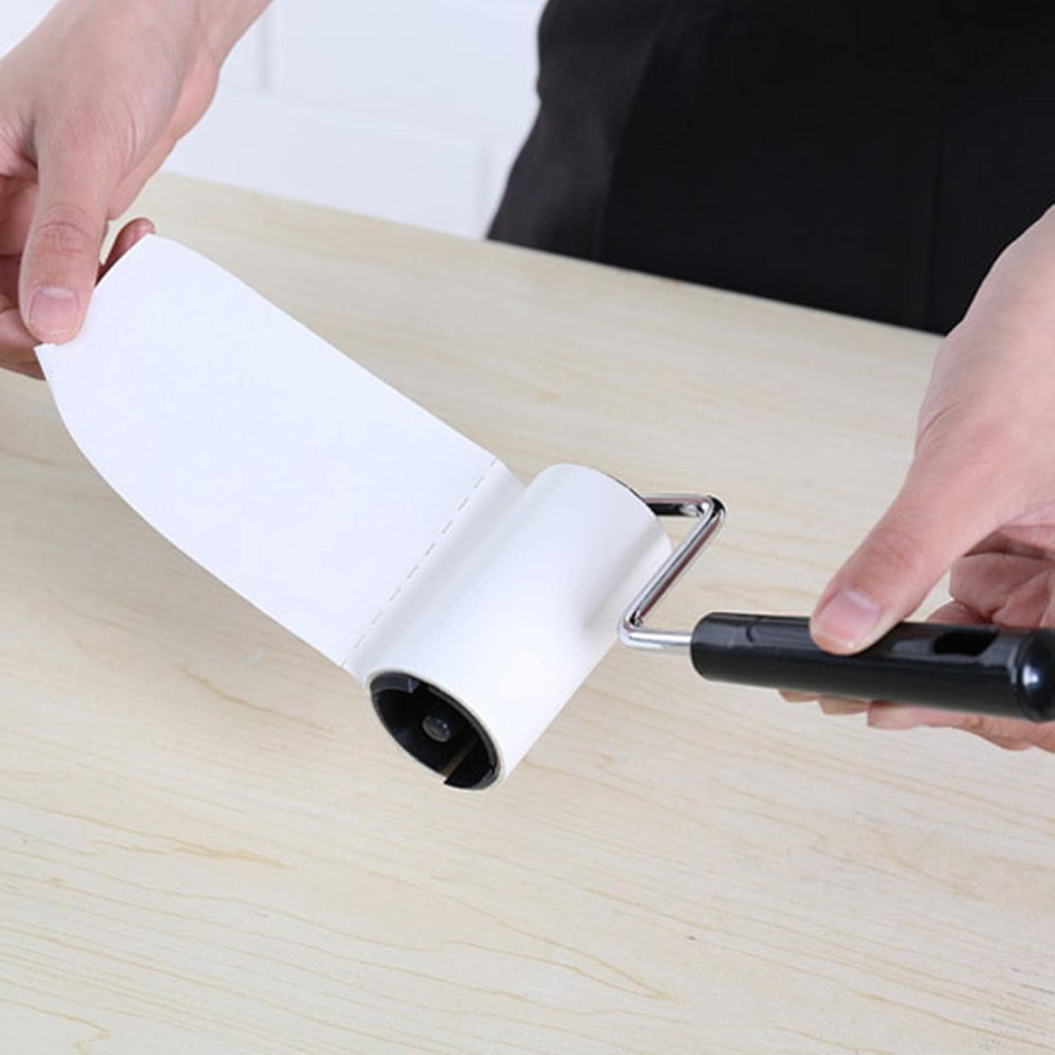 Rouleau à poils d'animaux | Dépilateur de poils de chat mignon rouleau adhésif – Super collant, adapté aux meubles, épilateur portatif pour poils