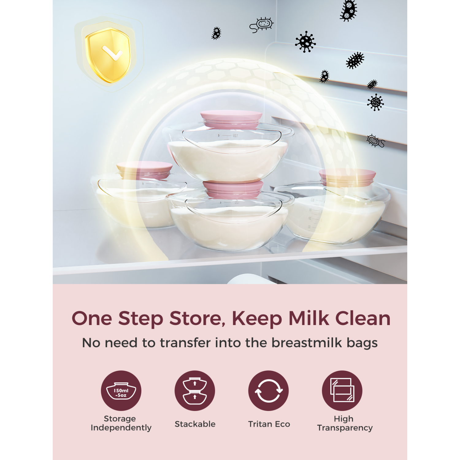 Tire-lait Momcozy&nbsp;: débit mobile amélioré mains libres | M9, commande discrète par application avec modes multiples personnalisés et 15 niveaux,