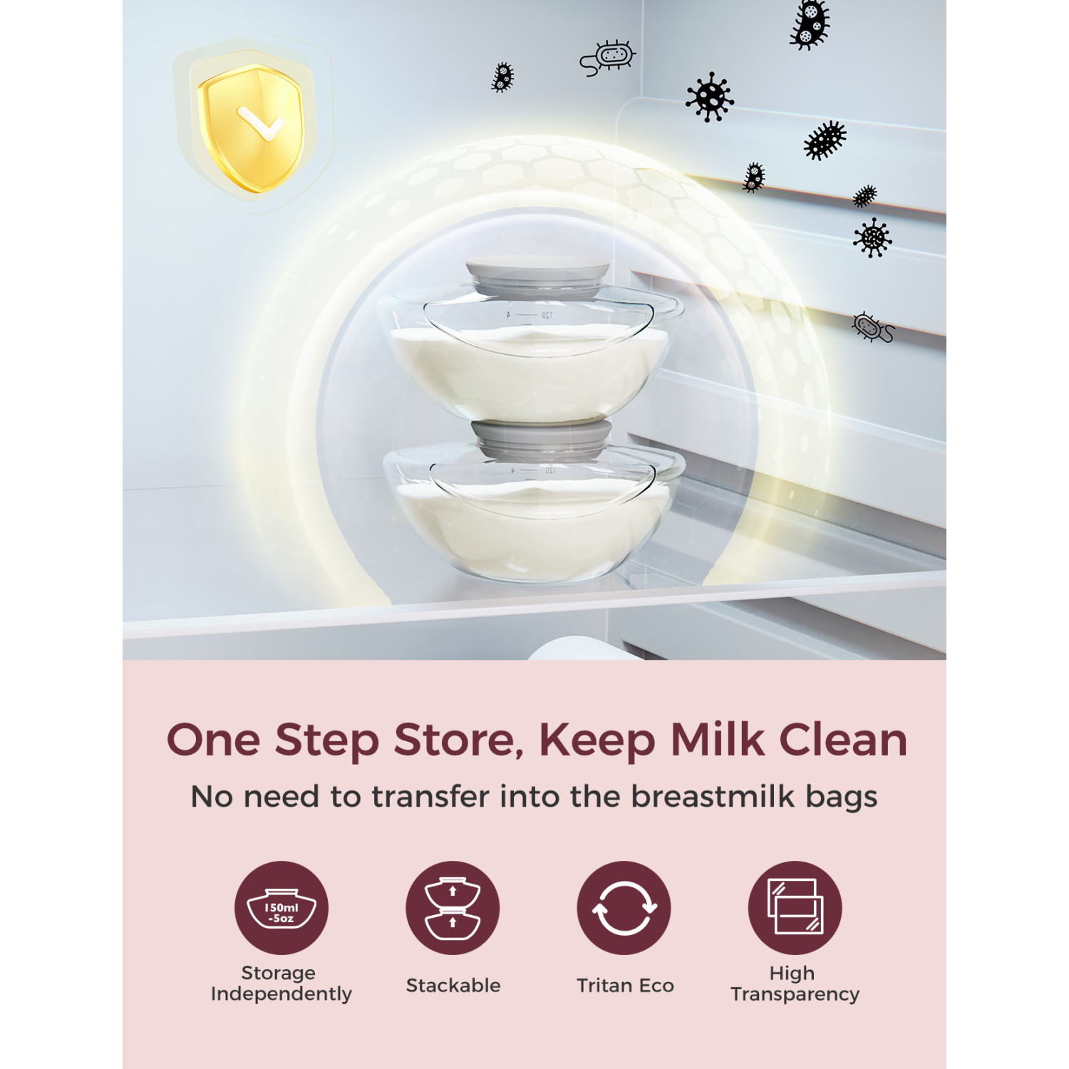 Tire-lait Momcozy : débit mobile amélioré mains libres | M9, commande discrète par application avec modes multiples personnalisés et 15 niveaux,