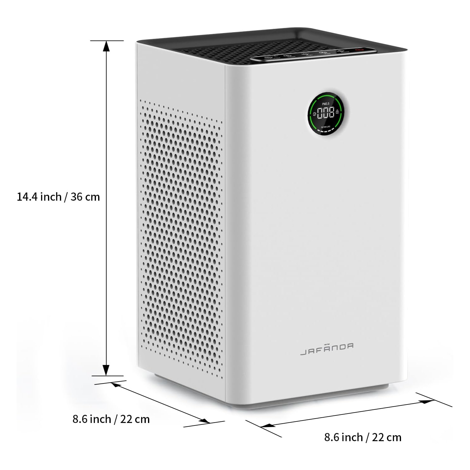 BOÎTE OUVERTE - Purificateur d'air JF260 Jafända, couverture 1190&nbsp;pi², système de filtration en 3 étapes
