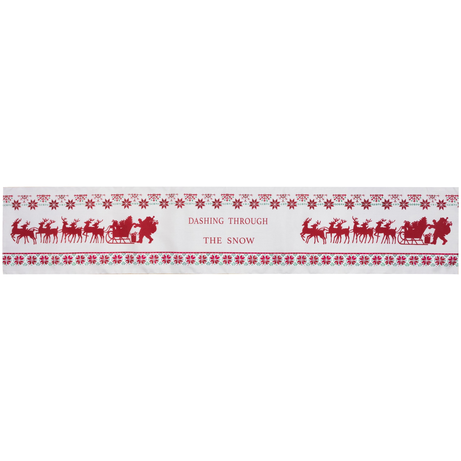 Chemin de table de Noël rectangulaire Traverser la neige - 72&nbsp;po