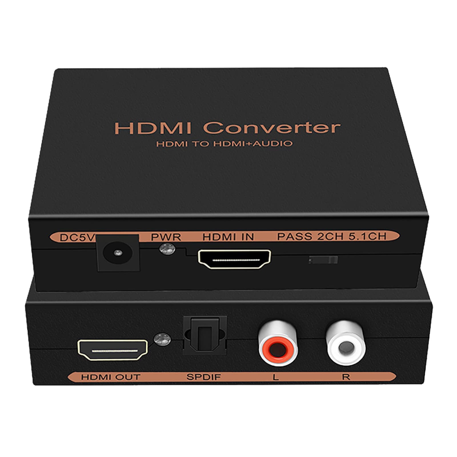 Extracteur audio HDMI 4K à HDMI avec sortie optique S/PDIF et G/R.