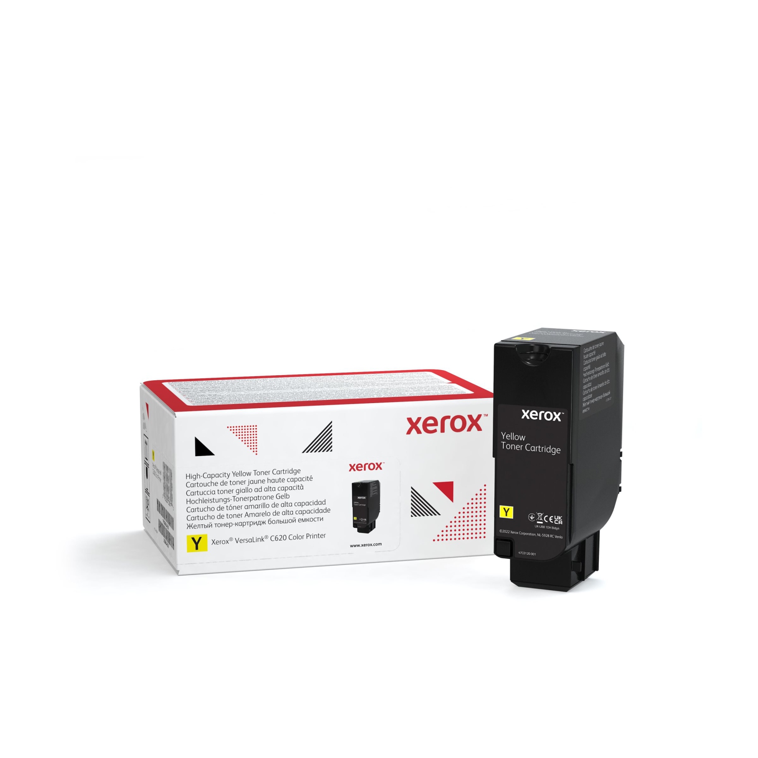 Xerox - Haute capacité - Jaune - Original - Utilisation et retour de la cartouche d'encre en poudre(006R04627)