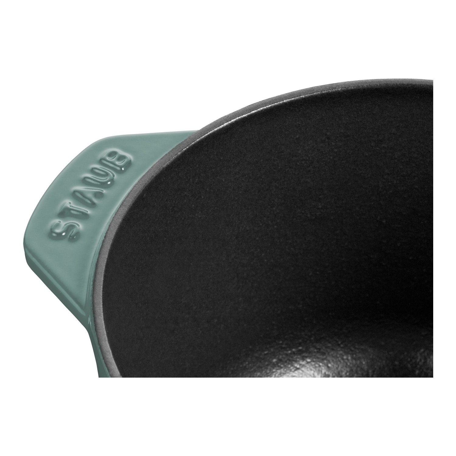 STAUB – Cocotte à riz ronde en fonte La Cocotte 1,75&nbsp;L, eucalyptus