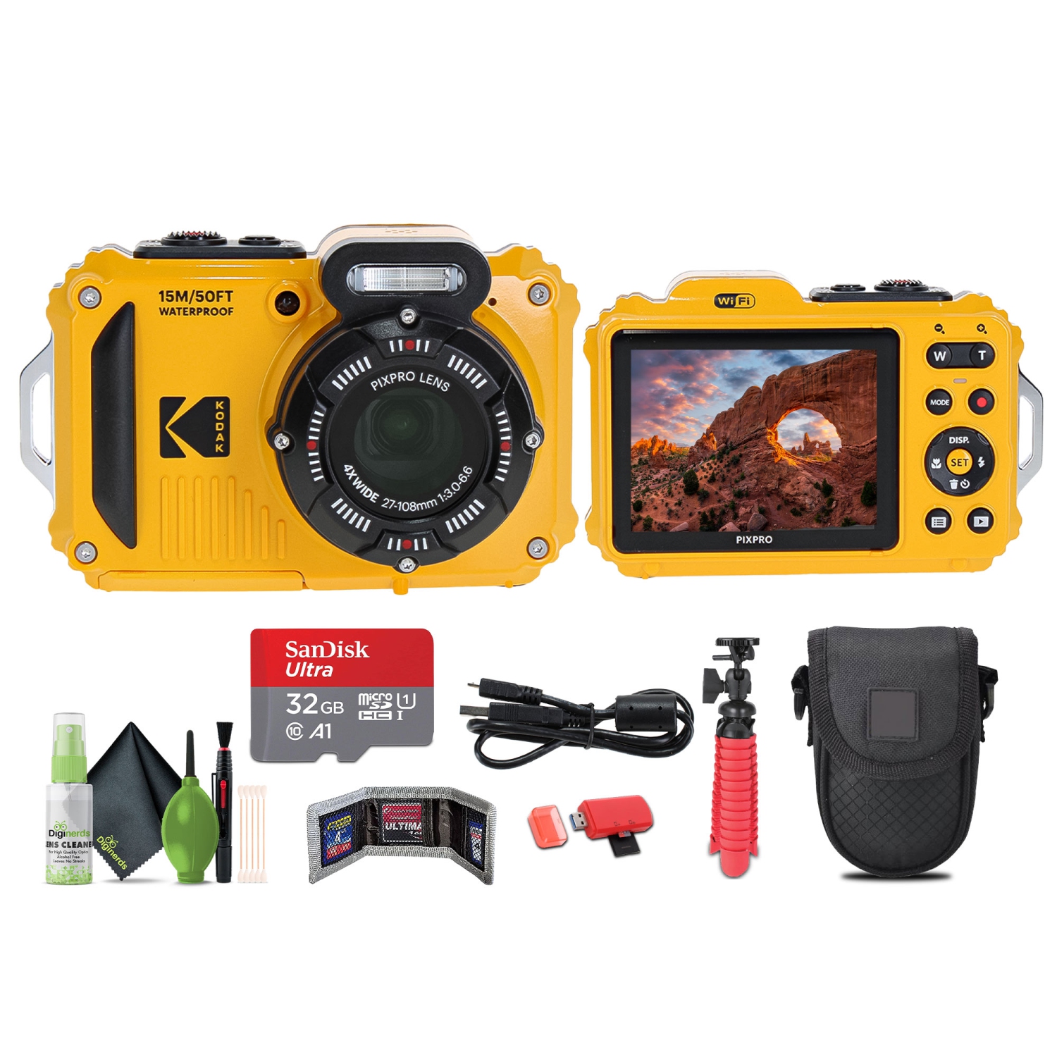 KODAK PIXPRO WPZ2 Rugged Waterproof Dustproof Digital Vlogging Camera