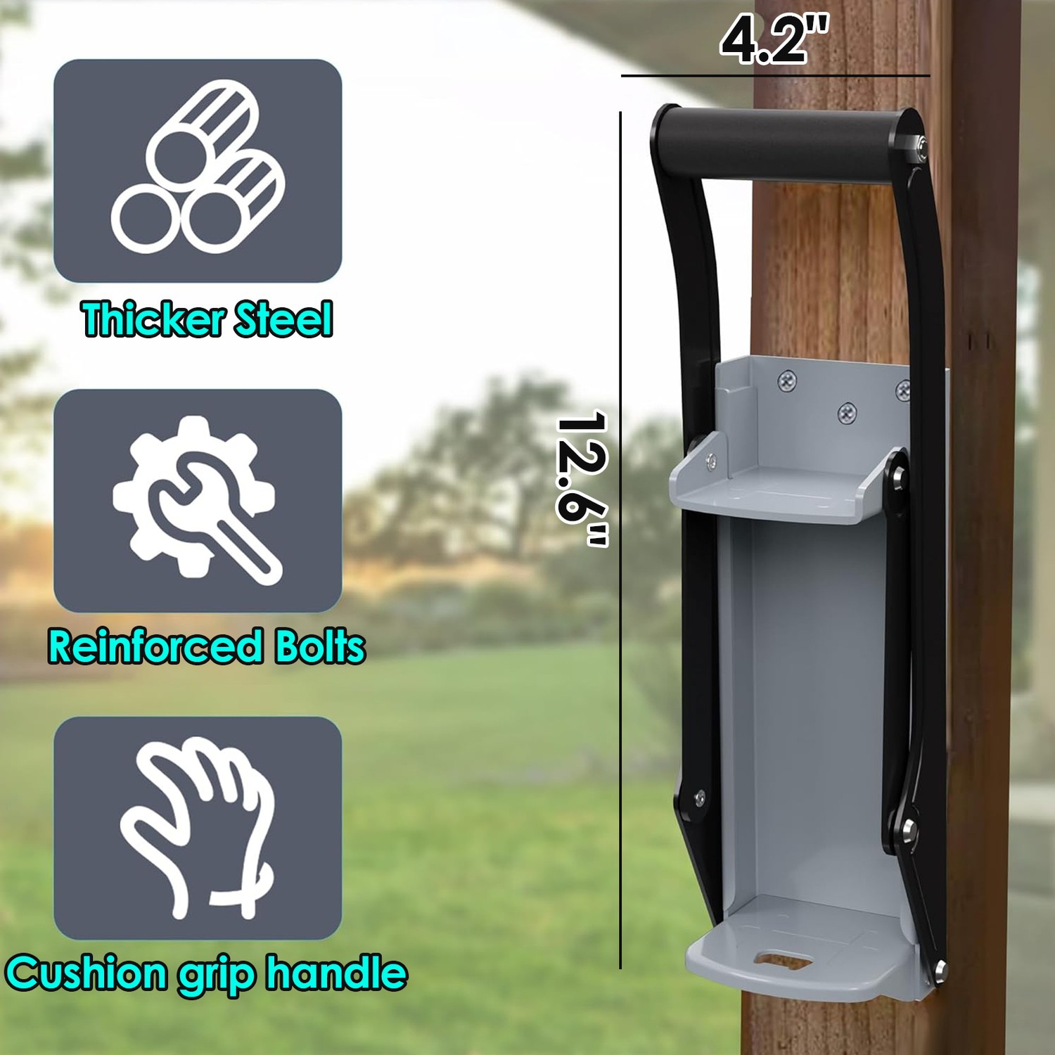 Can Breaker, 16 oz Wall Mounted Home Dispensing Can Breaker Smasher Beer Drink Cans Crushing Recycling Tool