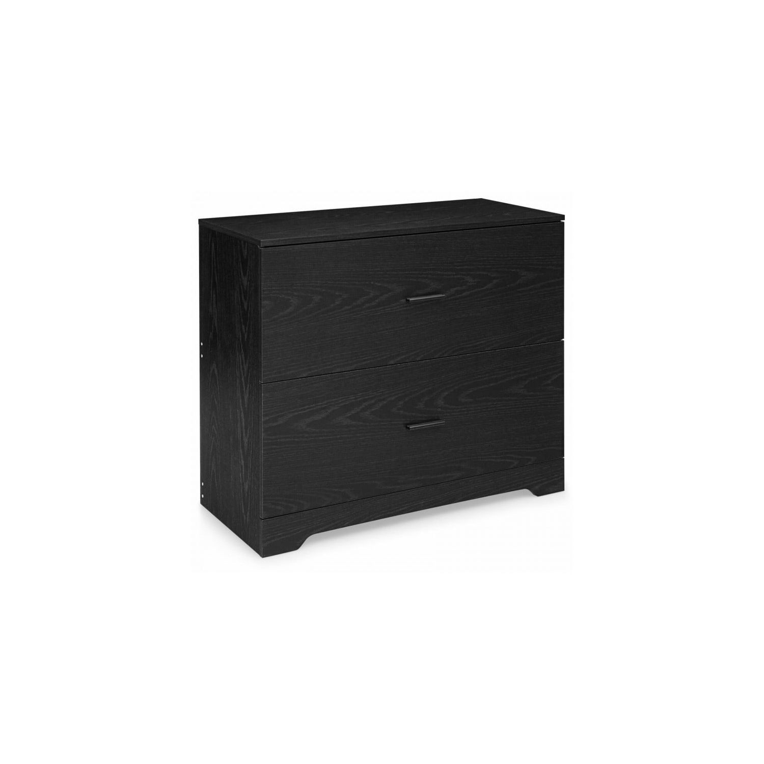 Classeur de bureau avec 2 grands tiroirs et barres ajustables pour le rangement des dossiers de format lettre et ministre