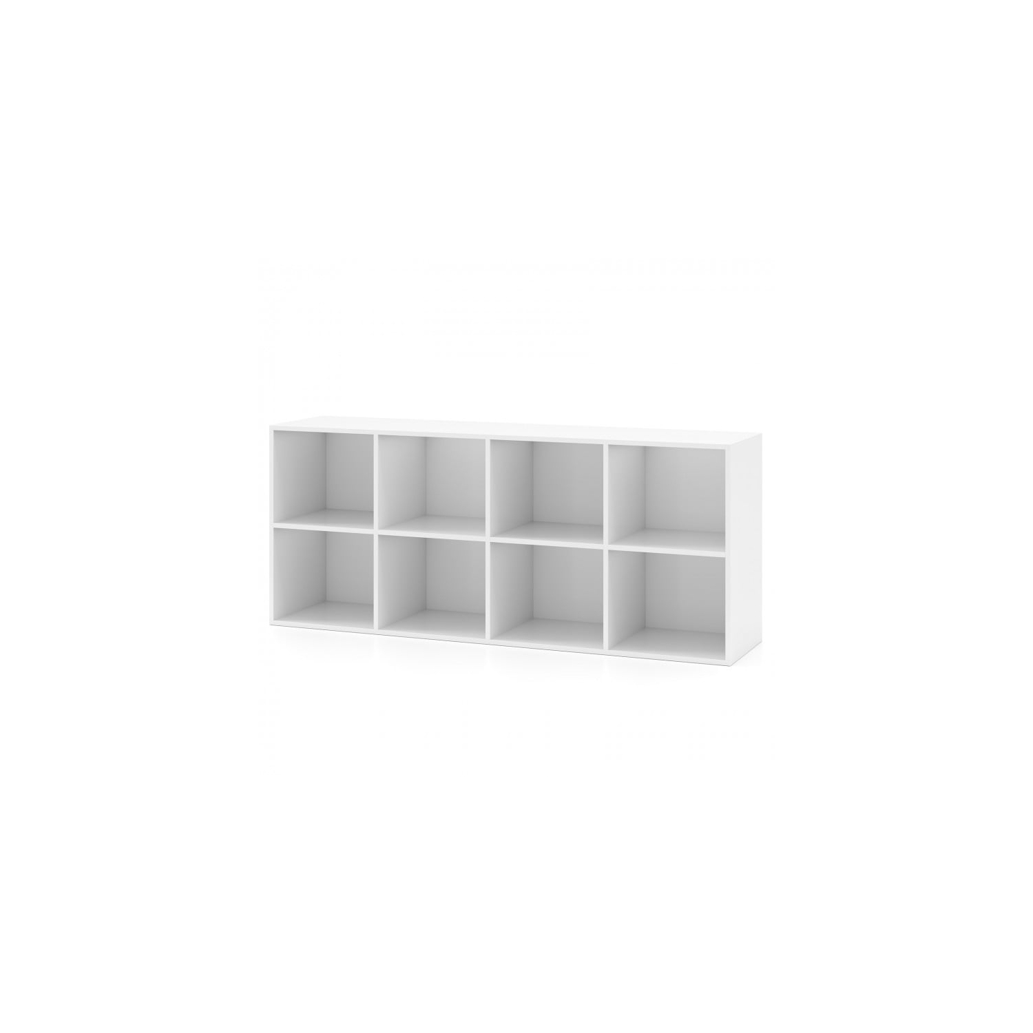 8-Cube Bookcase with 2 Anti-Tipping Kits, Storage Organizer for Home or Office