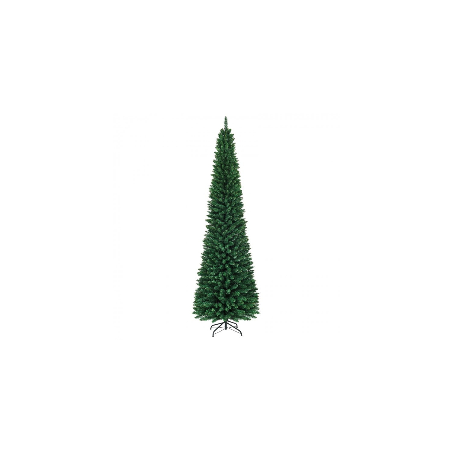Arbre de Noël artificiel haut et étroit en PVC avec un crayon compact