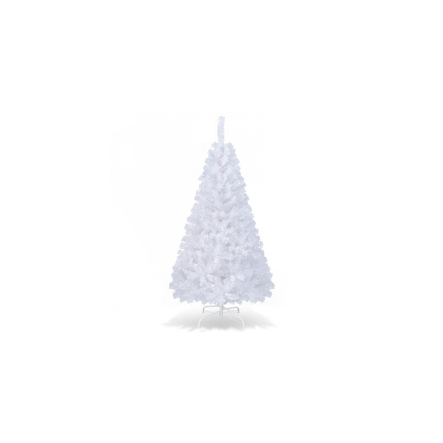 Arbre de Noël en PVC artificiel avec support en métal solide pour décoration intérieure des Fêtes
