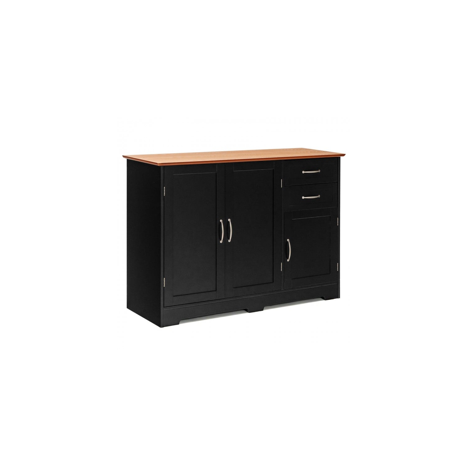 Buffet multifonction – Table console avec armoire à 2 portes et tiroirs