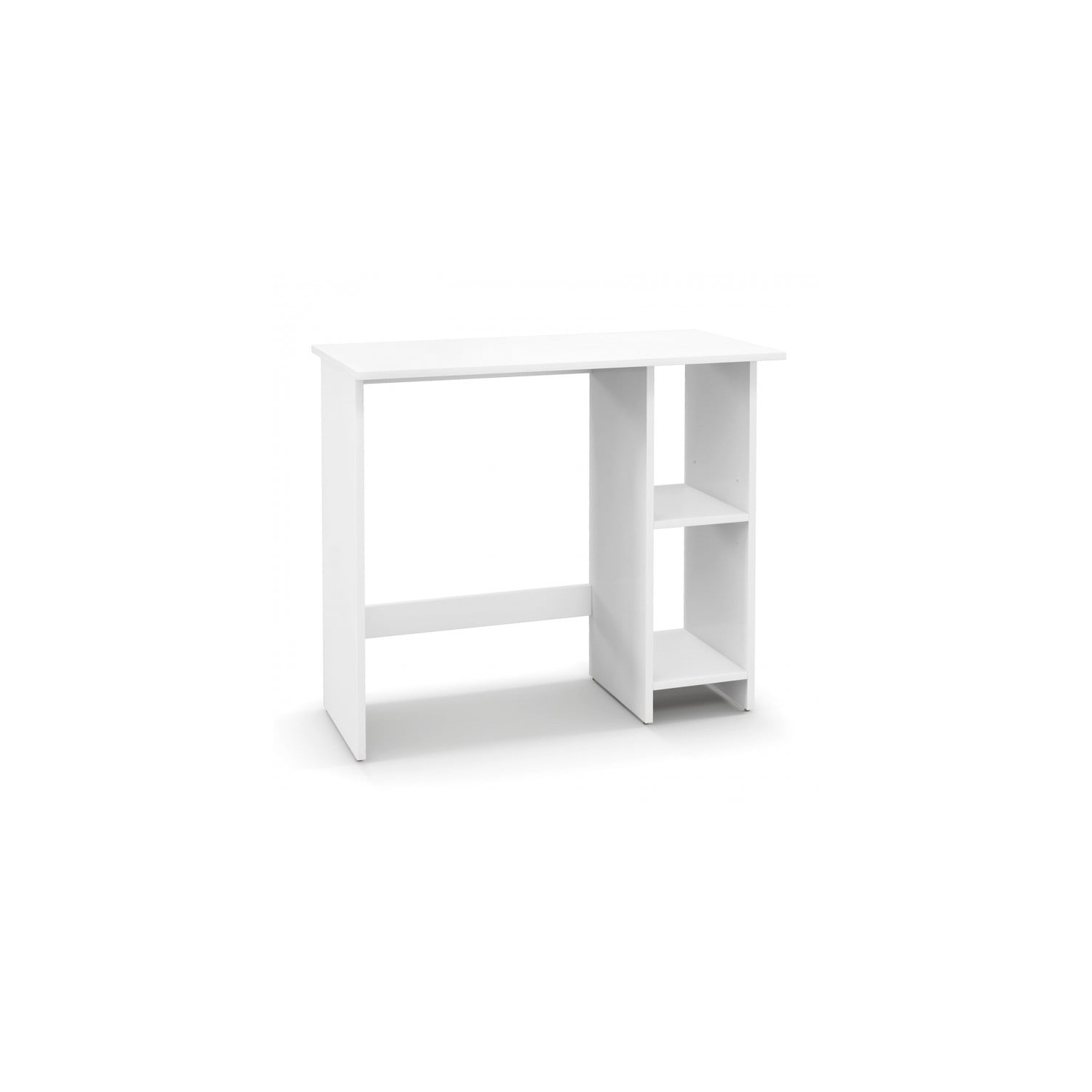 Small Desk with Storage and Adjustable Shelf, Ideal for Home Office or Study