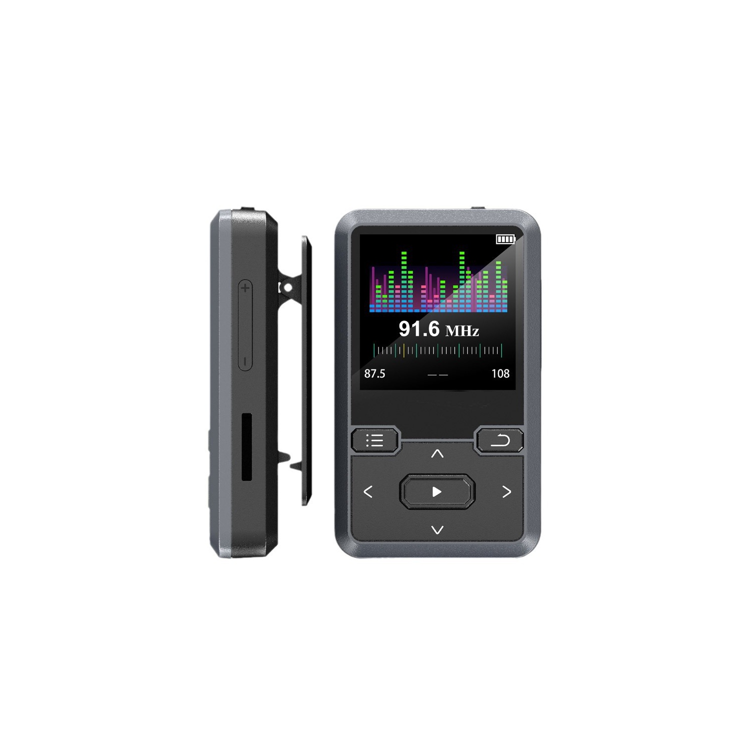 Lecteur audio portatif MP3 1,44&nbsp;po, prend en charge Bluetooth, la radio FM, l'enregistrement, etc., le design sportif léger, Compatibilité