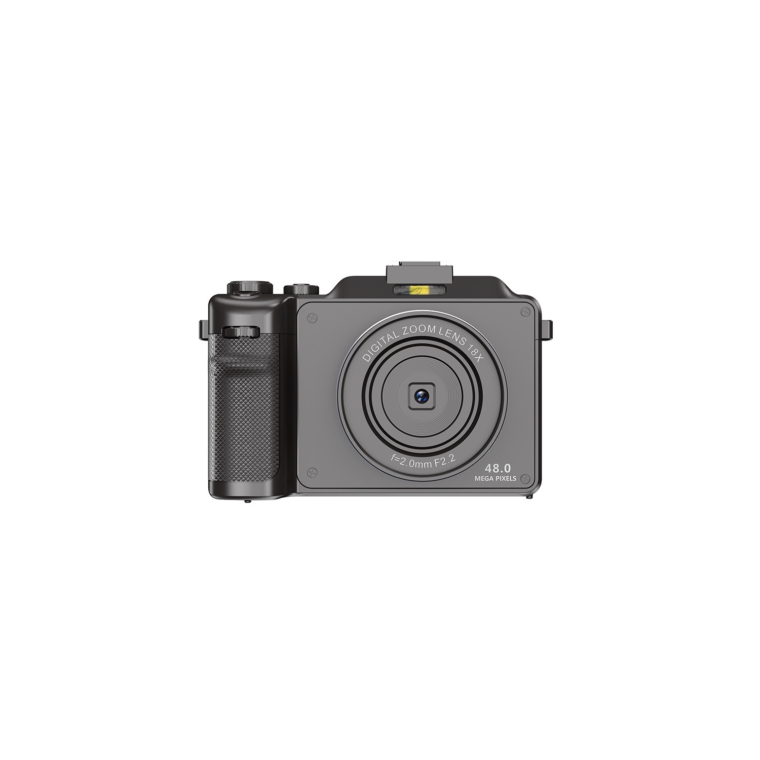 Retro gradient CCD camera, high-definition student entry-level high-pixel beauty portable micro-single, gray [64G memory card + card reader + 2