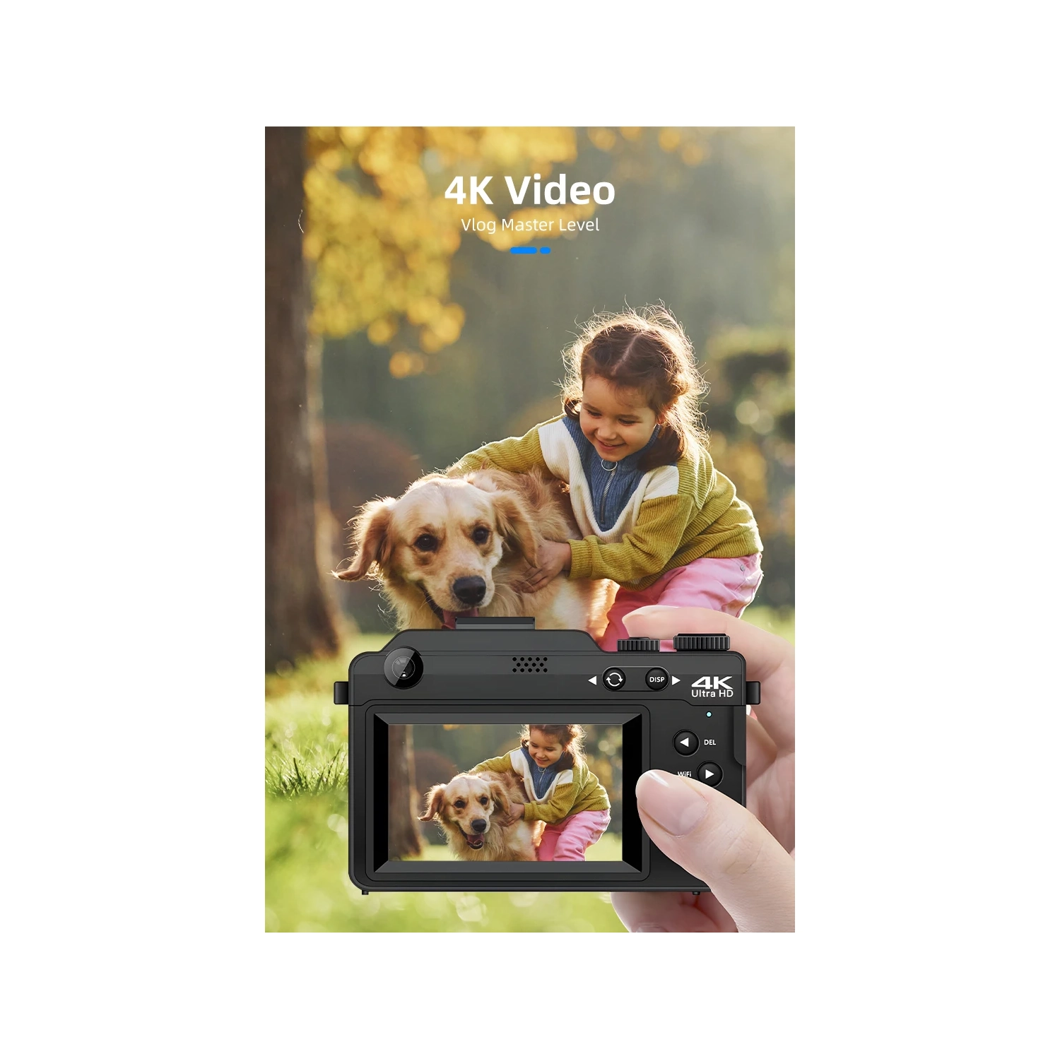 Retro gradient CCD camera, high-definition student entry-level high-pixel beauty portable micro-single, blue and white [64G memory card + card reader