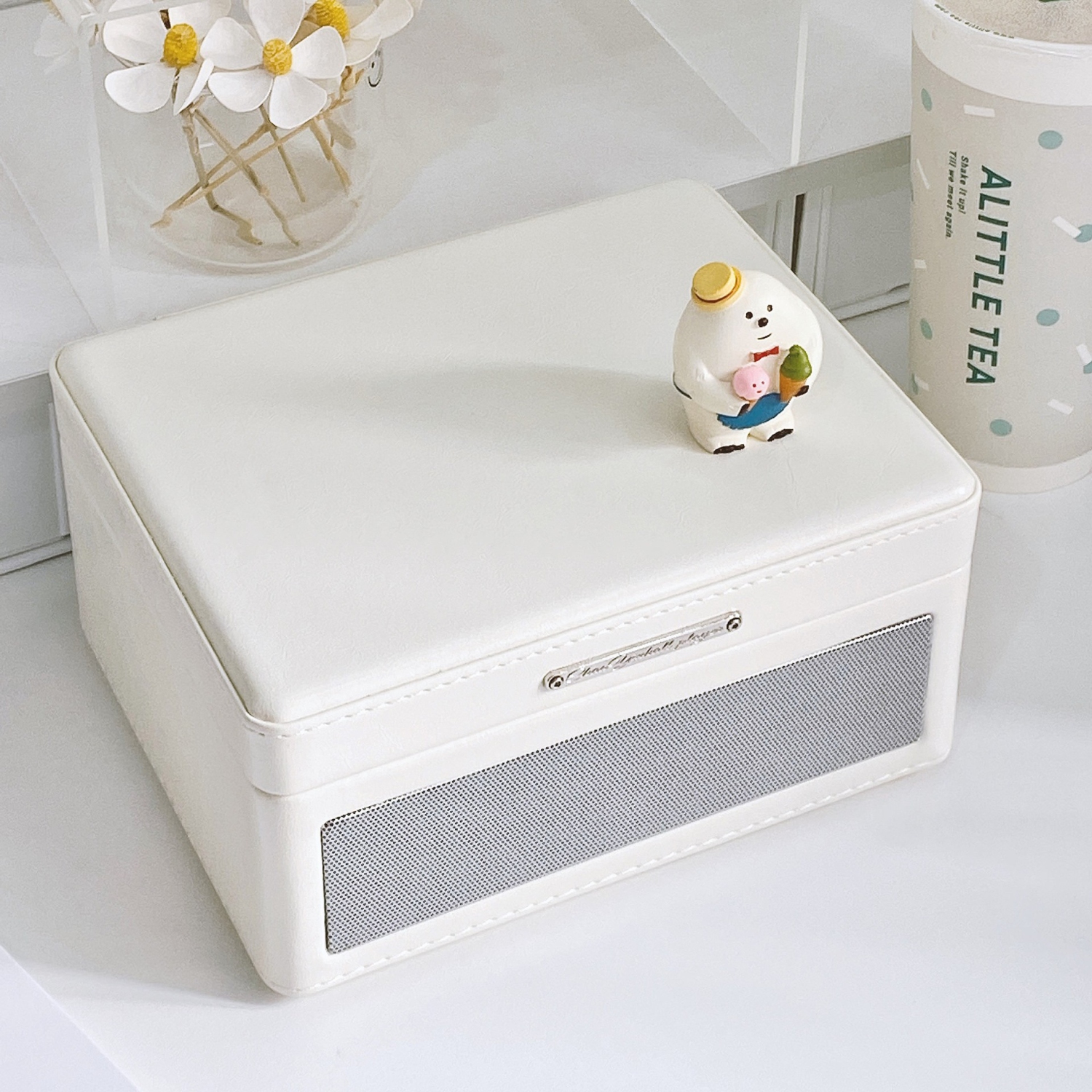 CD player retro Bluetooth multi-function U disk TF memory sound quality portable disc CD player mini gift-dark green