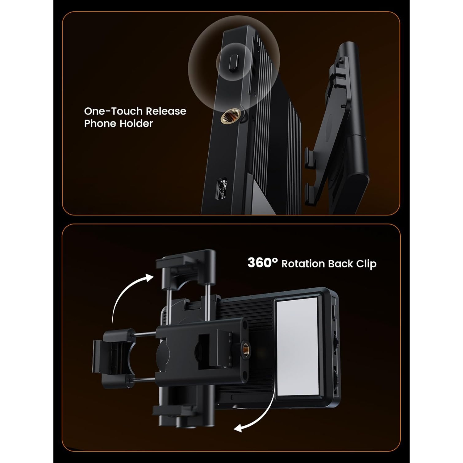 YOULIGHTS Video Conference Lighting Dual-Sided, Stepless Dial Adjustment, 3000mAh Rechargeable, Portable Clip-on Design