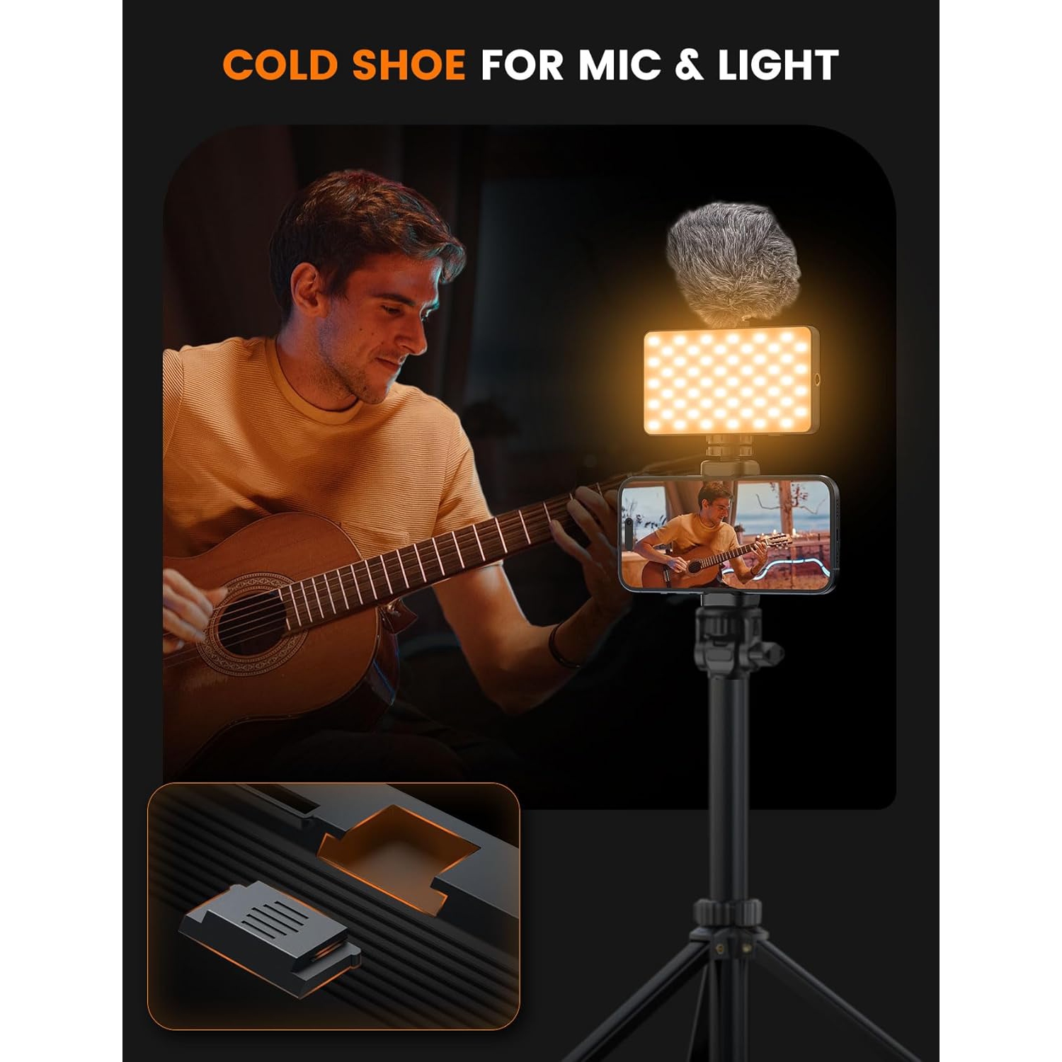 YOULIGHTS Video Conference Lighting Dual-Sided, Stepless Dial Adjustment, 3000mAh Rechargeable, Portable Clip-on Design